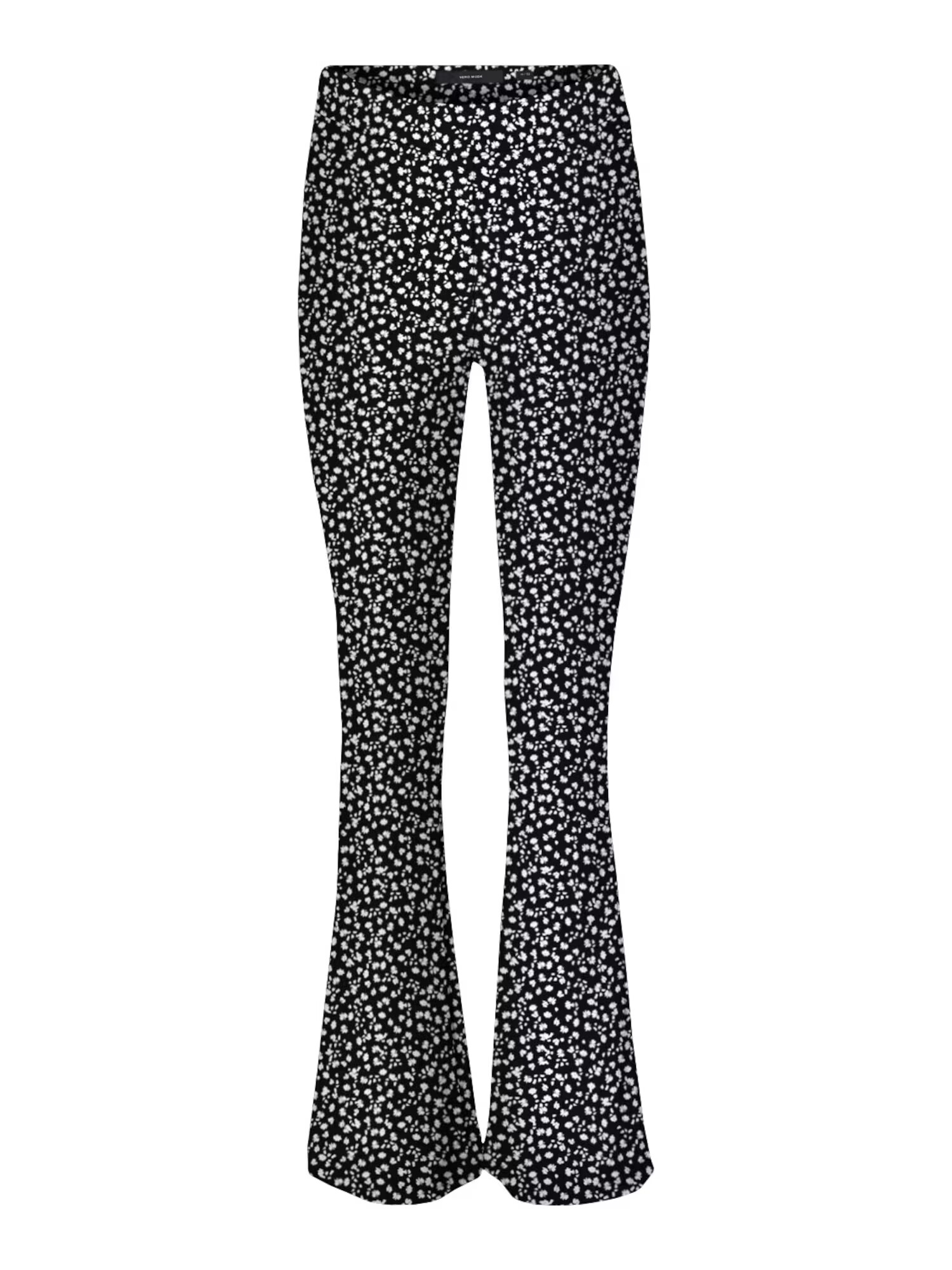 VERO MODA Pantaloni 'Kamma' negru / alb - Pled.ro