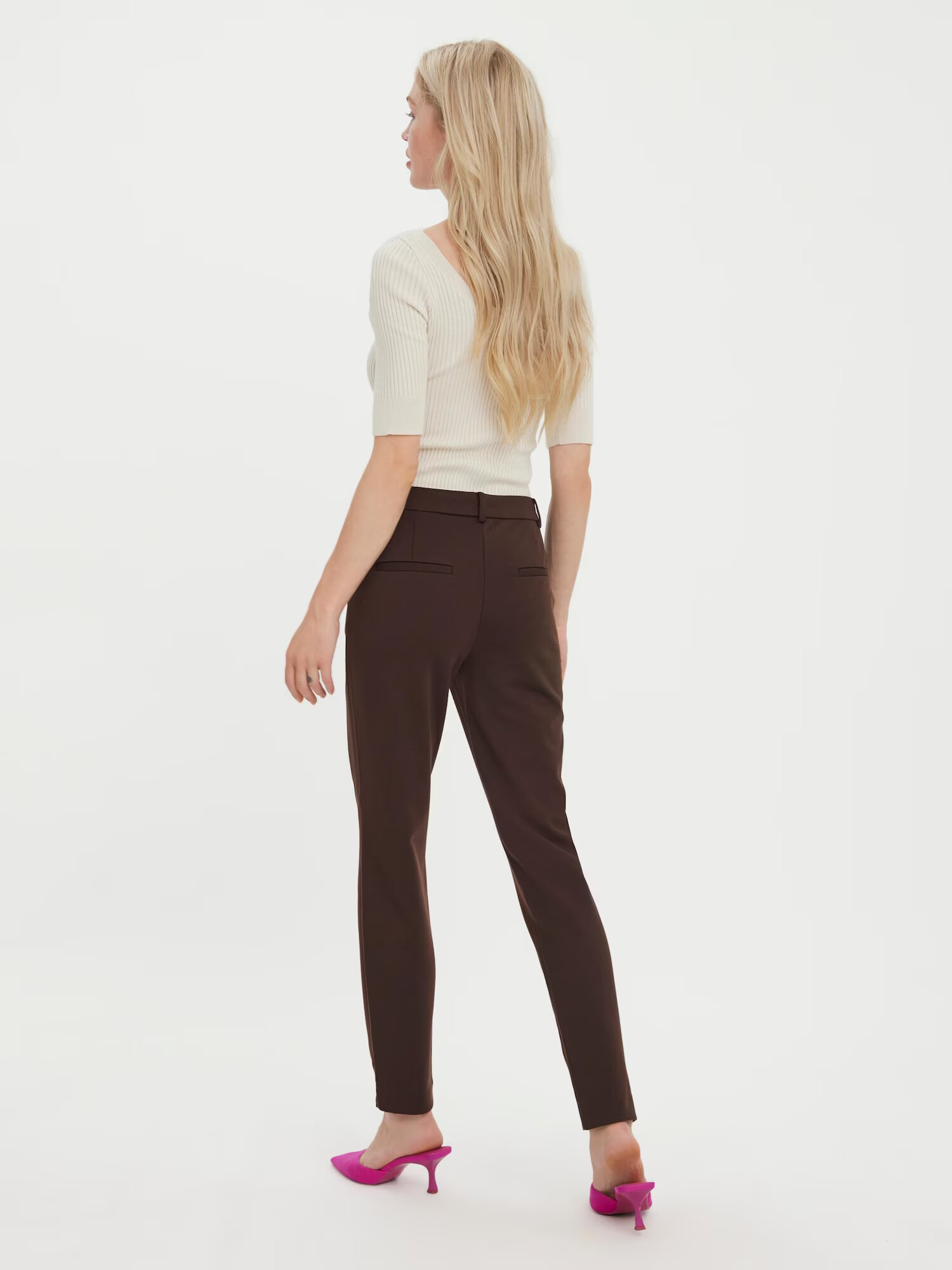 VERO MODA Pantaloni 'Lucca Lilith' maro închis - Pled.ro