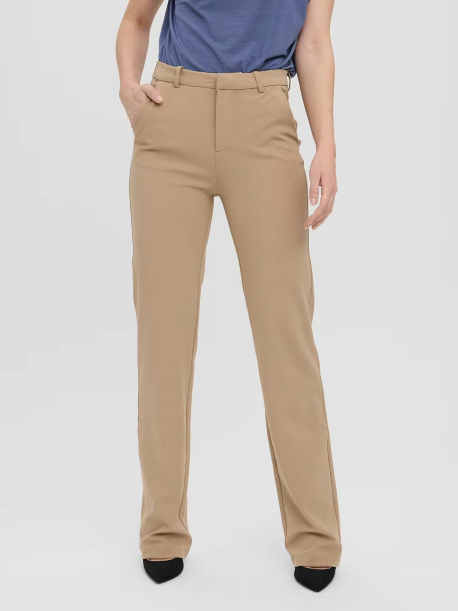 VERO MODA Pantaloni maro cămilă - Pled.ro