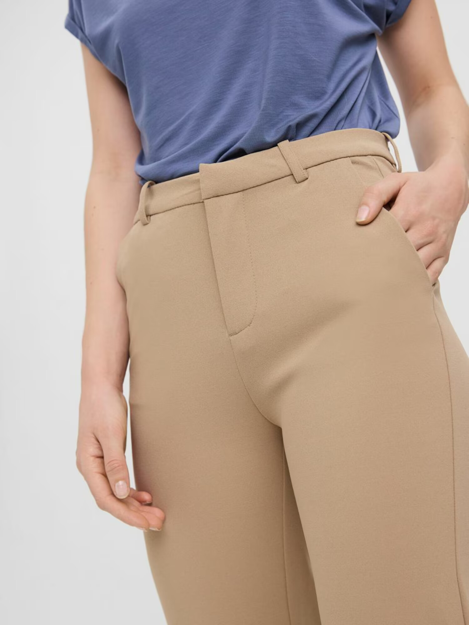 VERO MODA Pantaloni maro cămilă - Pled.ro