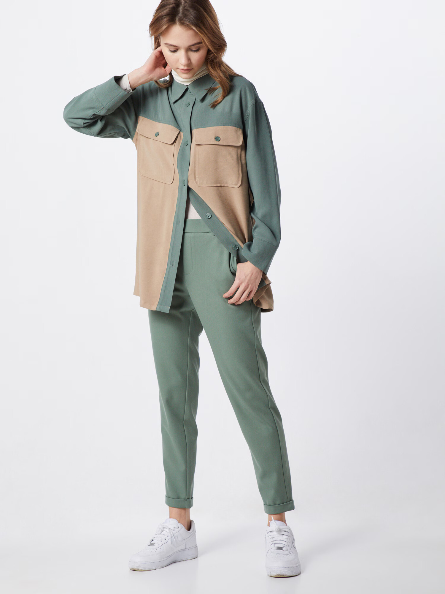 VERO MODA Pantaloni 'Maya' verde - Pled.ro