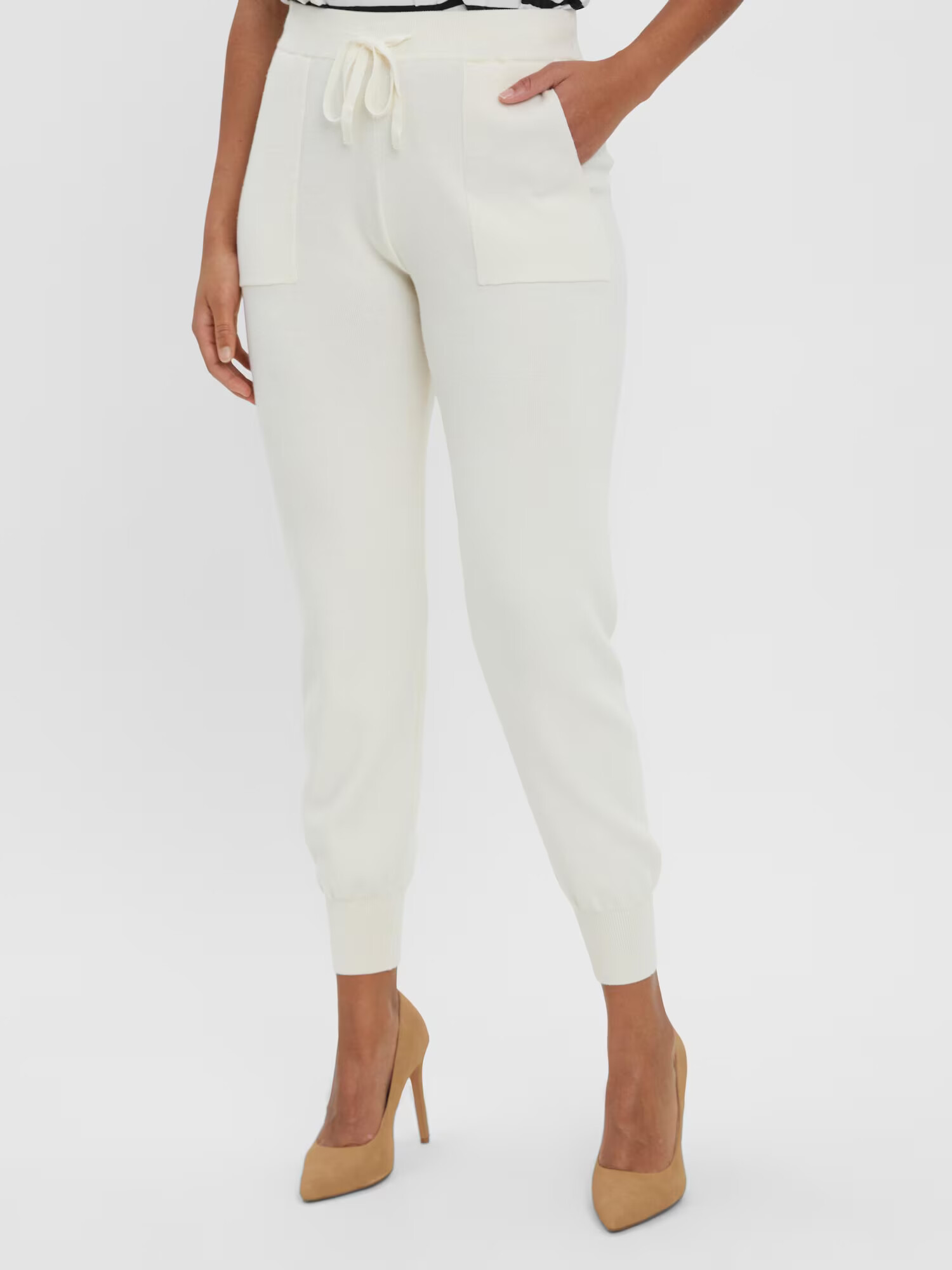 VERO MODA Pantaloni 'Nancy' alb - Pled.ro