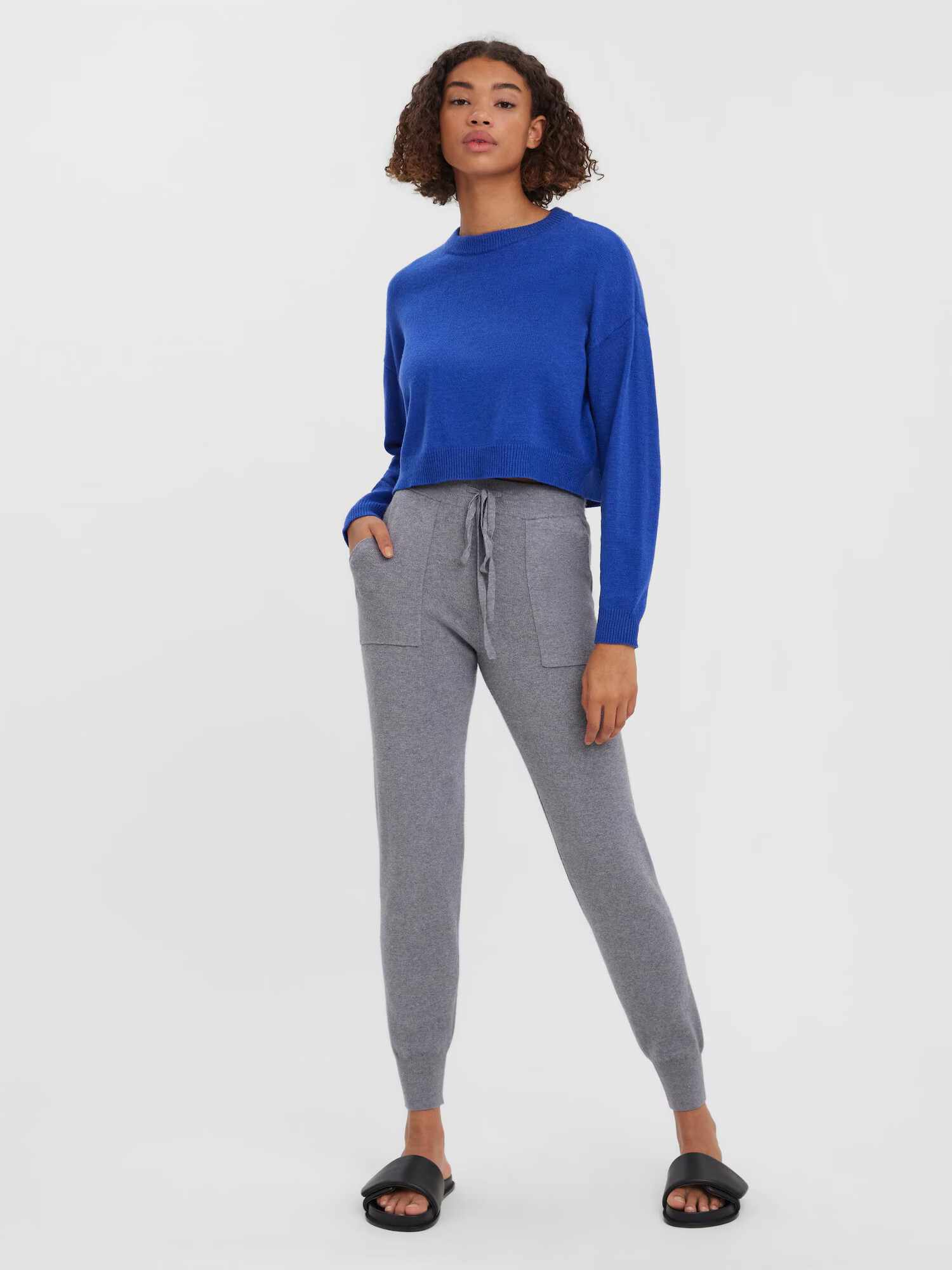 VERO MODA Pantaloni 'Nancy' gri amestecat - Pled.ro