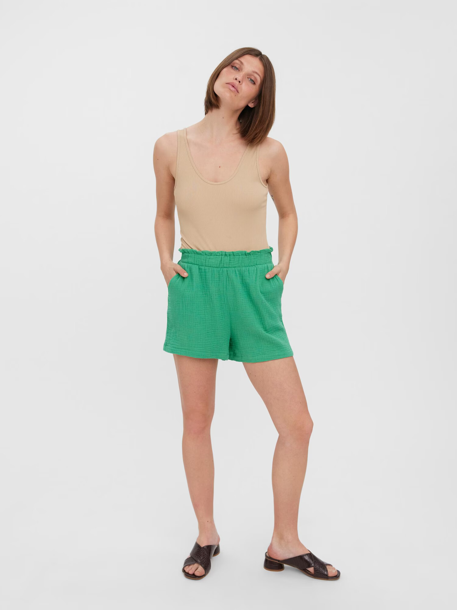 VERO MODA Pantaloni 'NATALI' verde - Pled.ro