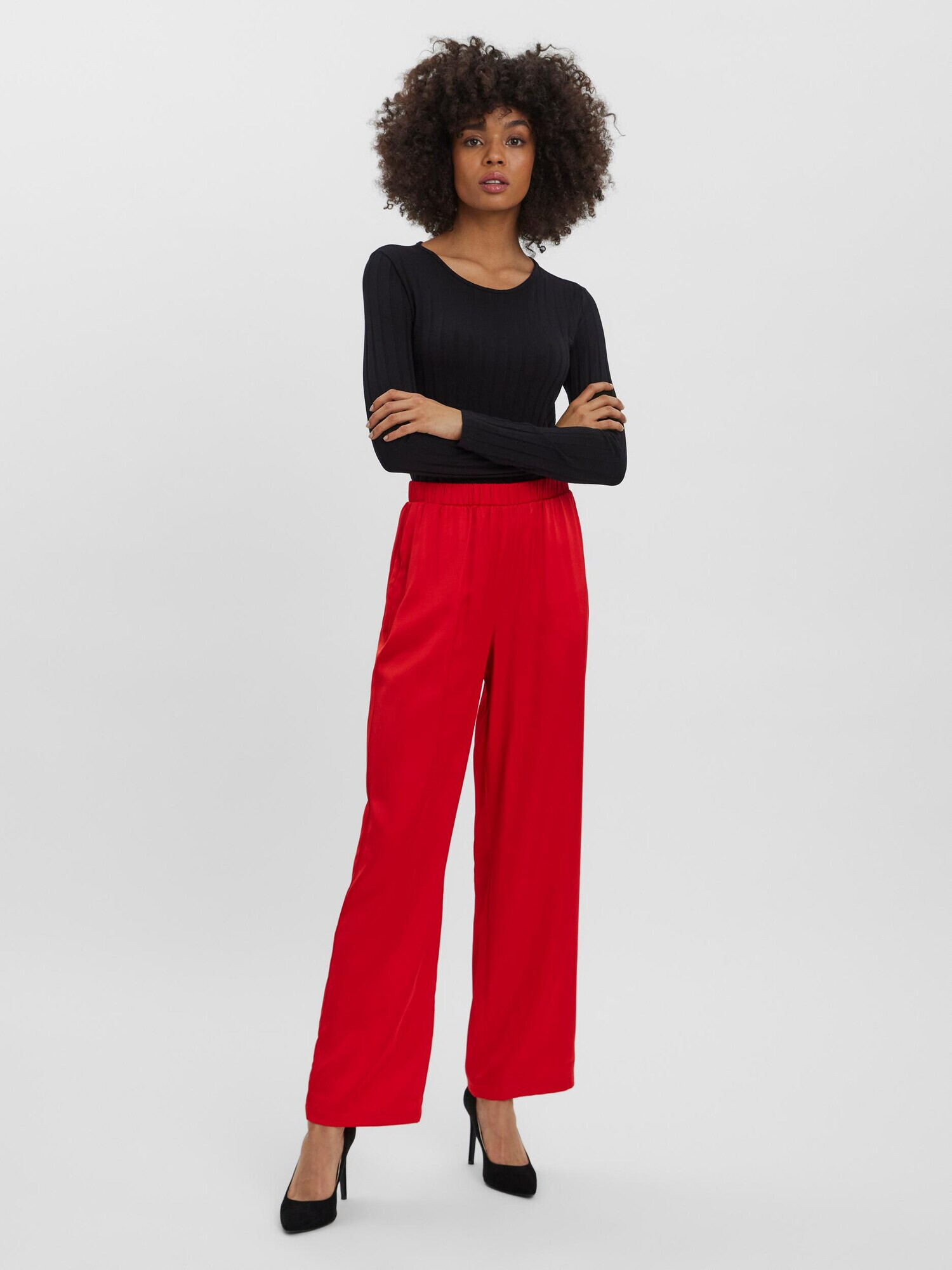 VERO MODA Pantaloni 'Natalia' roșu cranberry - Pled.ro