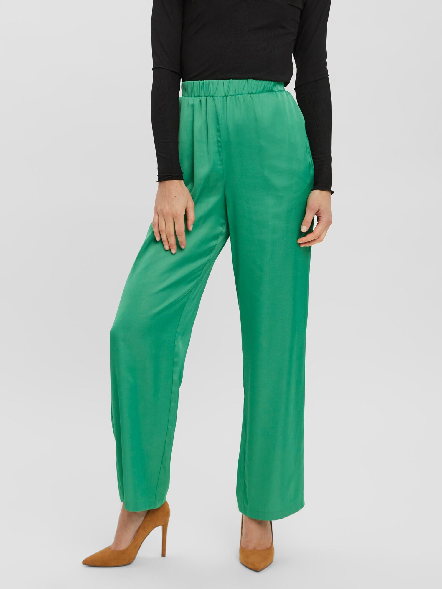 VERO MODA Pantaloni 'Natalia' verde jad - Pled.ro