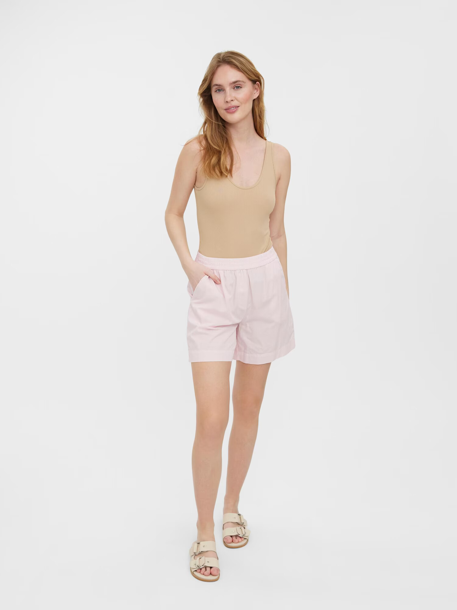 VERO MODA Pantaloni 'Nibi' roz - Pled.ro