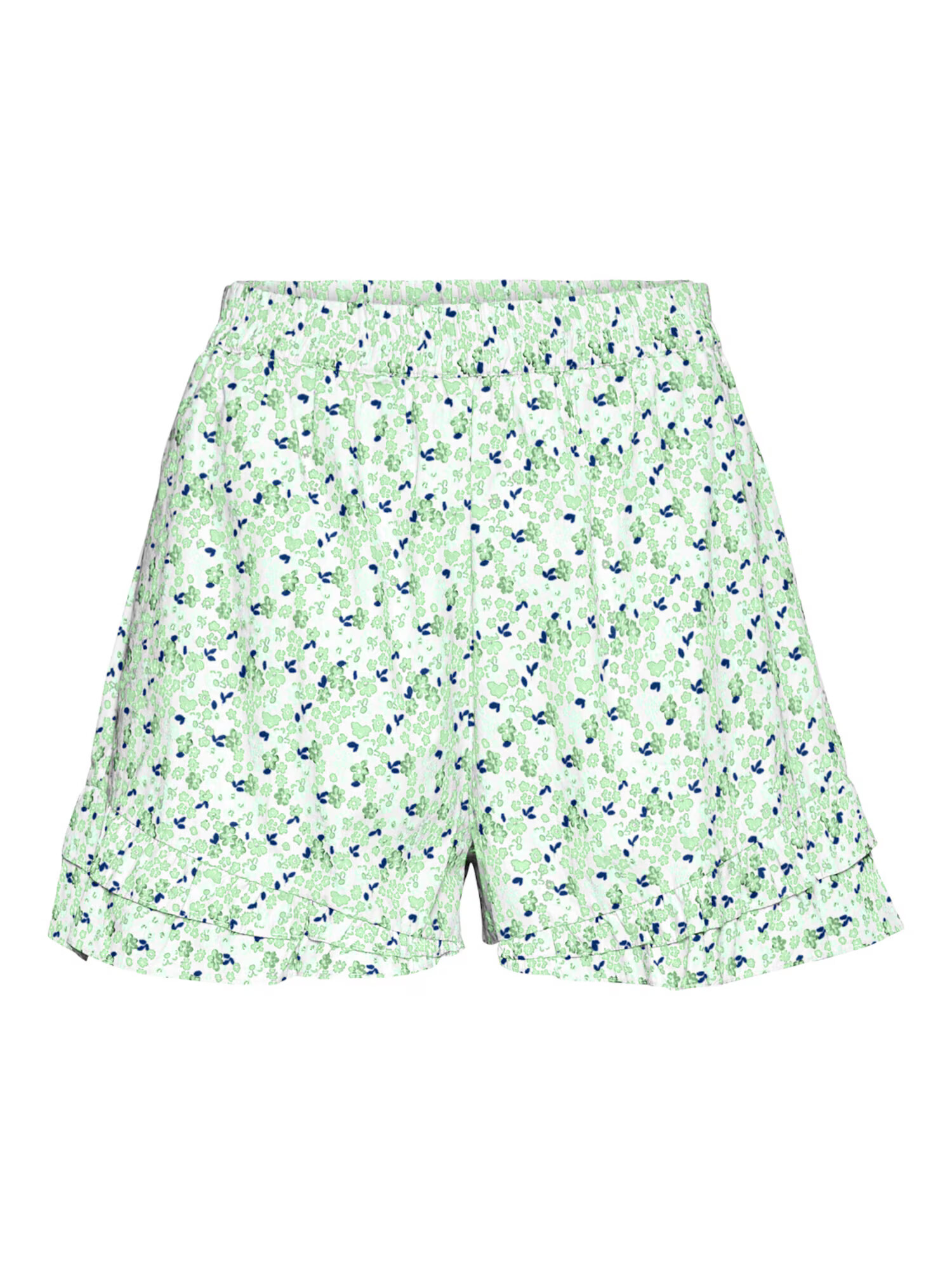 VERO MODA Pantaloni 'Nicoline' bleumarin / verde kiwi / alb natural - Pled.ro