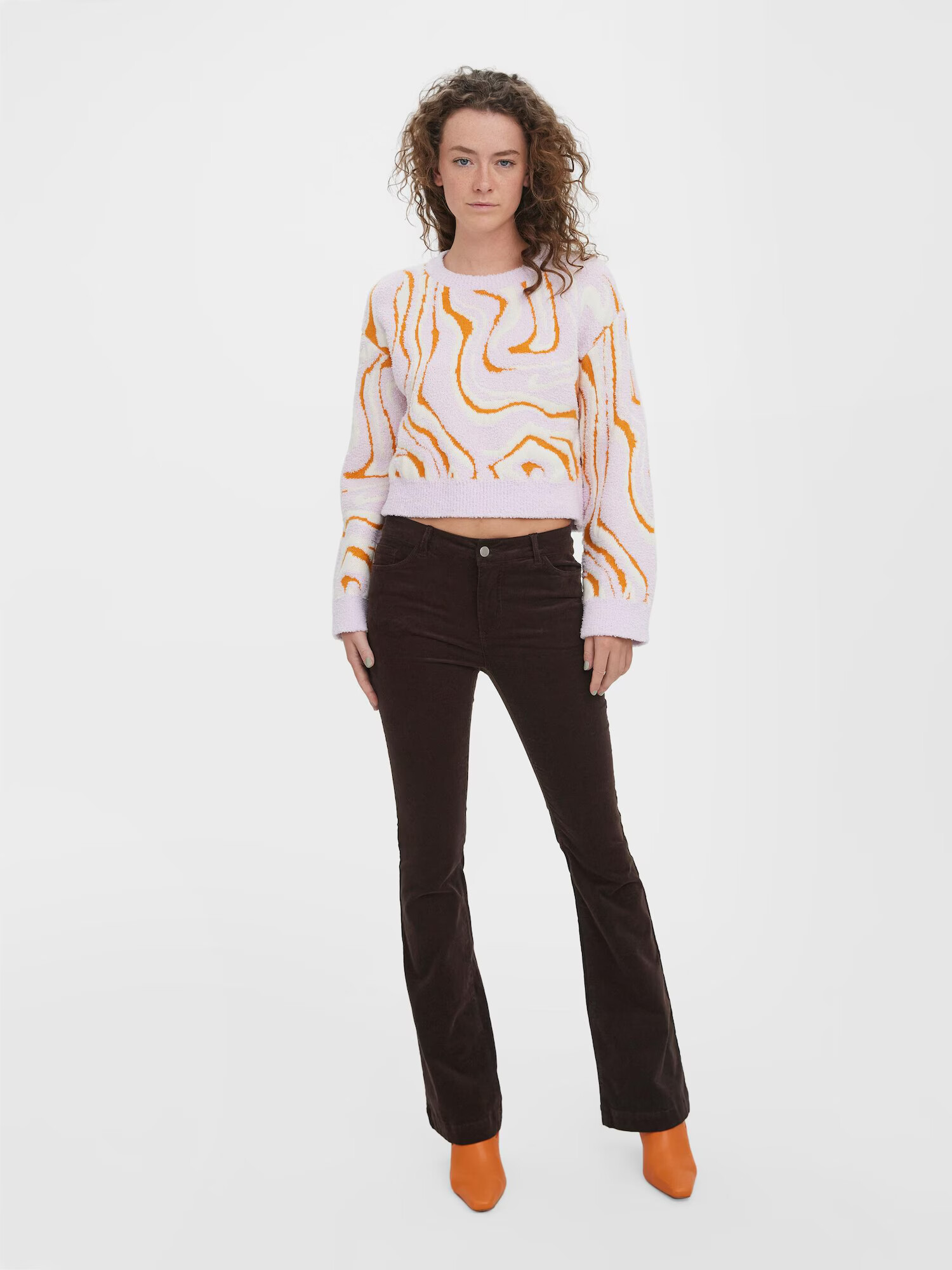 VERO MODA Pantaloni 'Peachy' ombră - Pled.ro