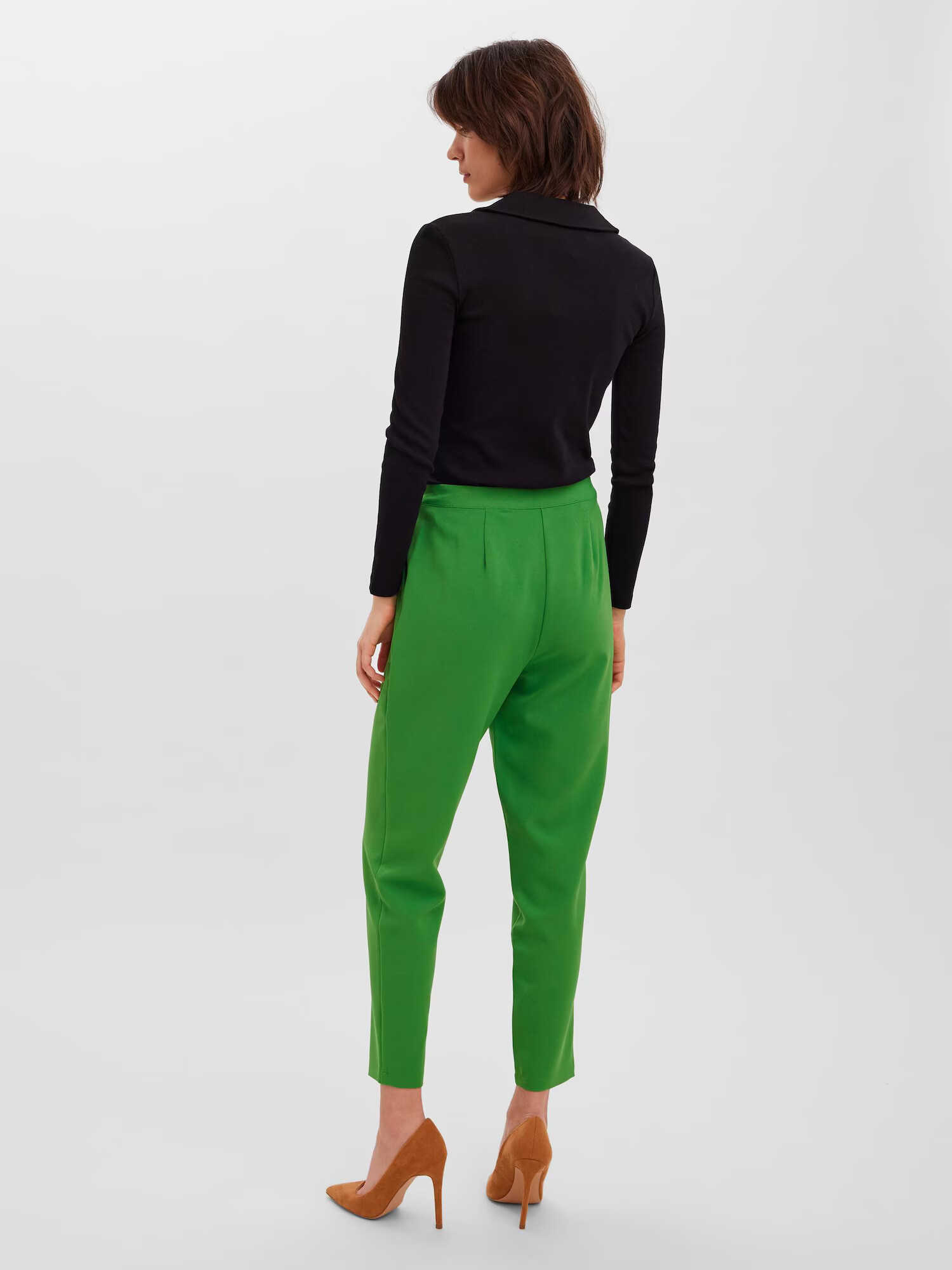 VERO MODA Pantaloni 'Rue' verde limetă - Pled.ro