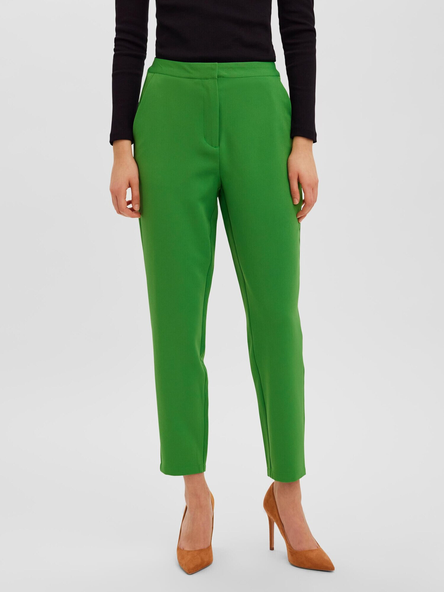 VERO MODA Pantaloni 'Rue' verde limetă - Pled.ro