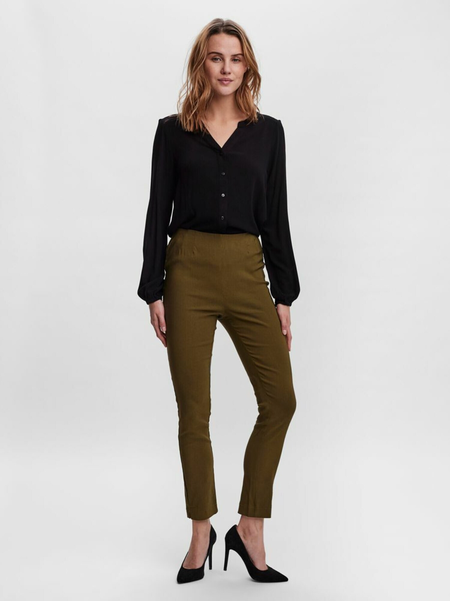 VERO MODA Pantaloni 'Tessie' oliv - Pled.ro