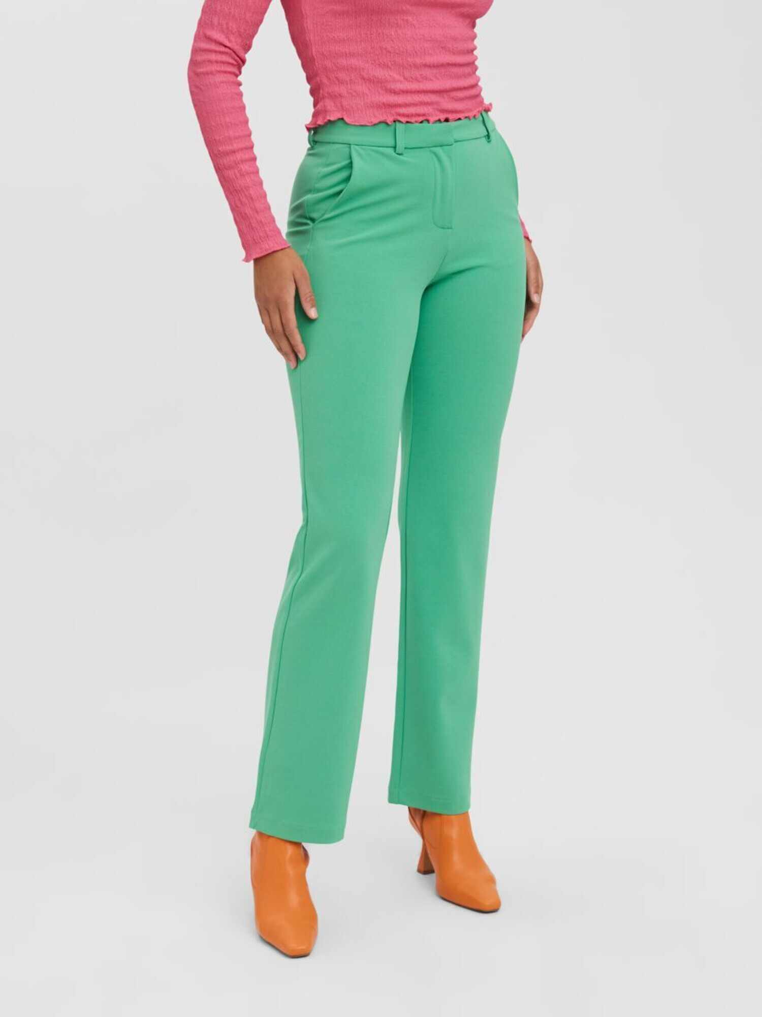 VERO MODA Pantaloni 'Zamira' verde mentă - Pled.ro