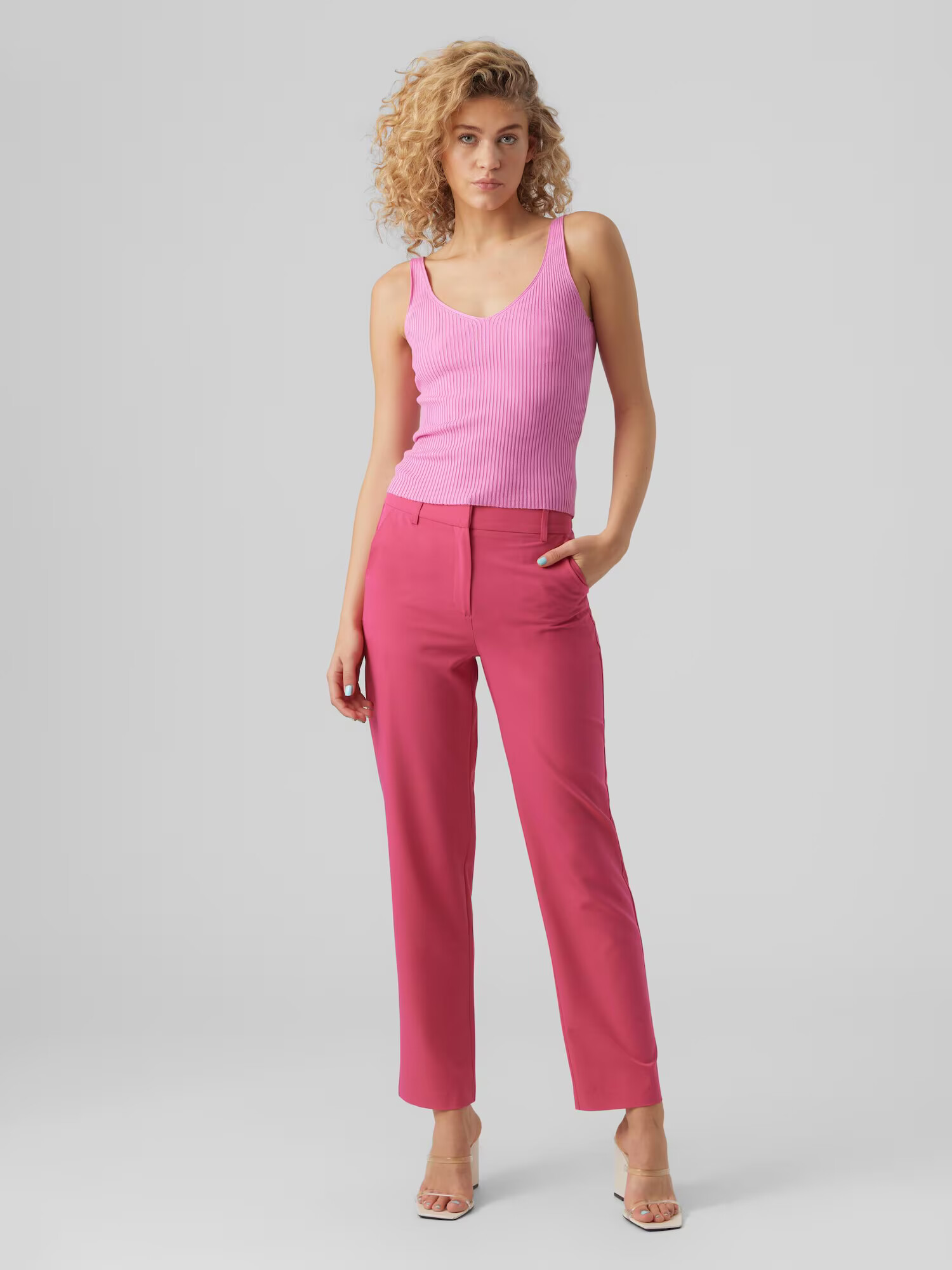 VERO MODA Pantaloni 'Zelda' roz - Pled.ro