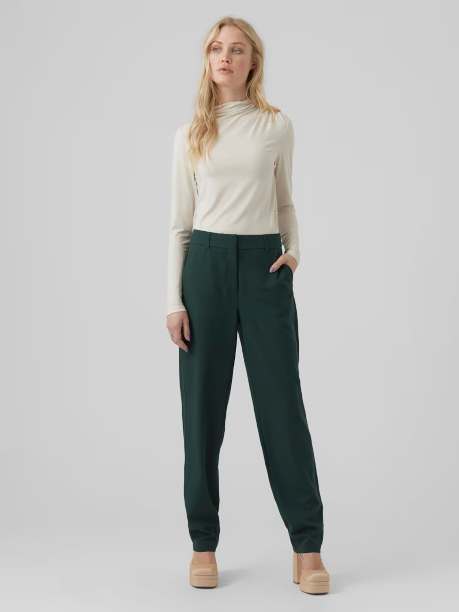 VERO MODA Pantaloni 'ZELDA' verde pin - Pled.ro