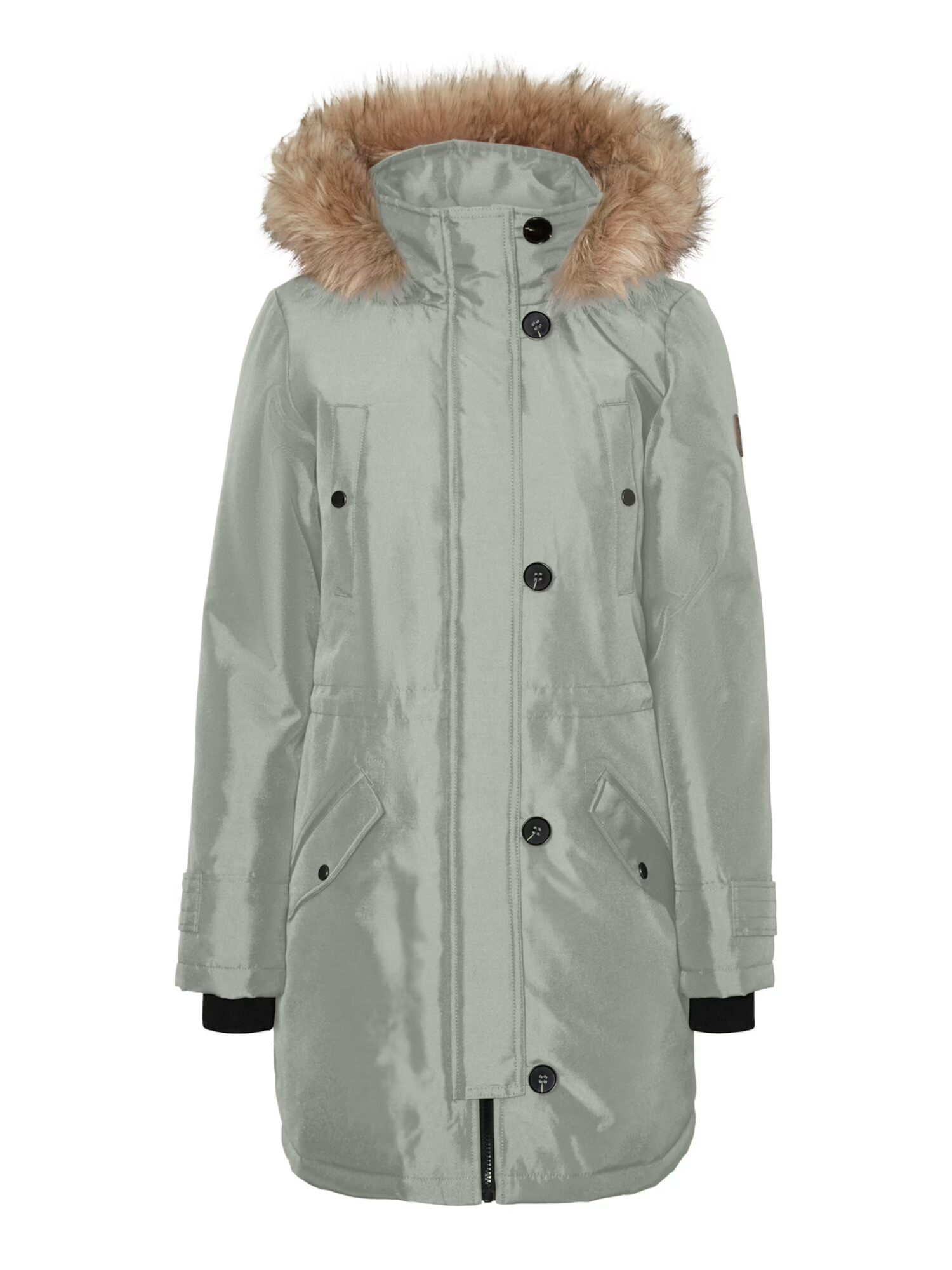 VERO MODA Parka de iarnă 'Excursion Expedition' maro amestecat / gri deschis - Pled.ro