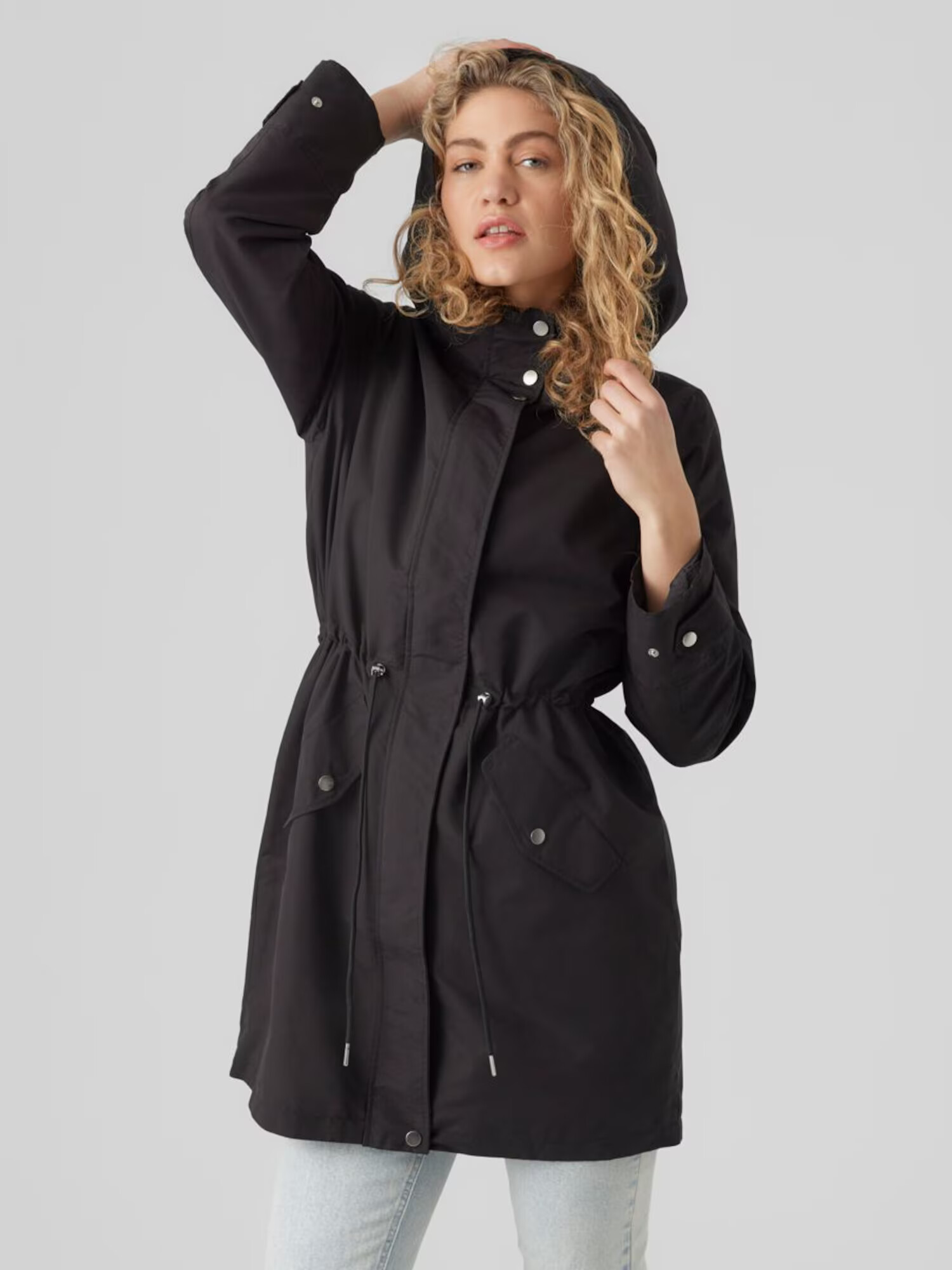 VERO MODA Parka de primăvară-toamnă 'Everly' negru - Pled.ro