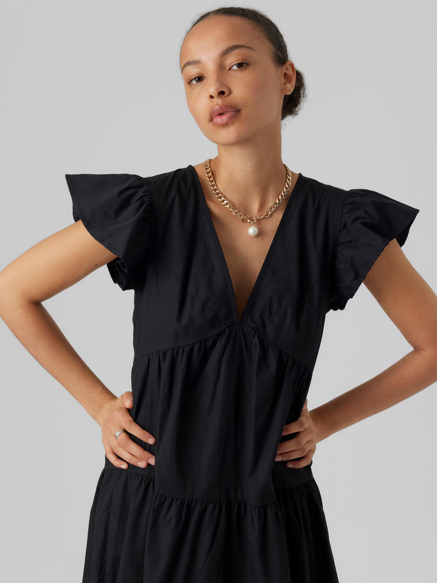 Vero Moda Petite Rochie 'JARLOTTE' negru - Pled.ro