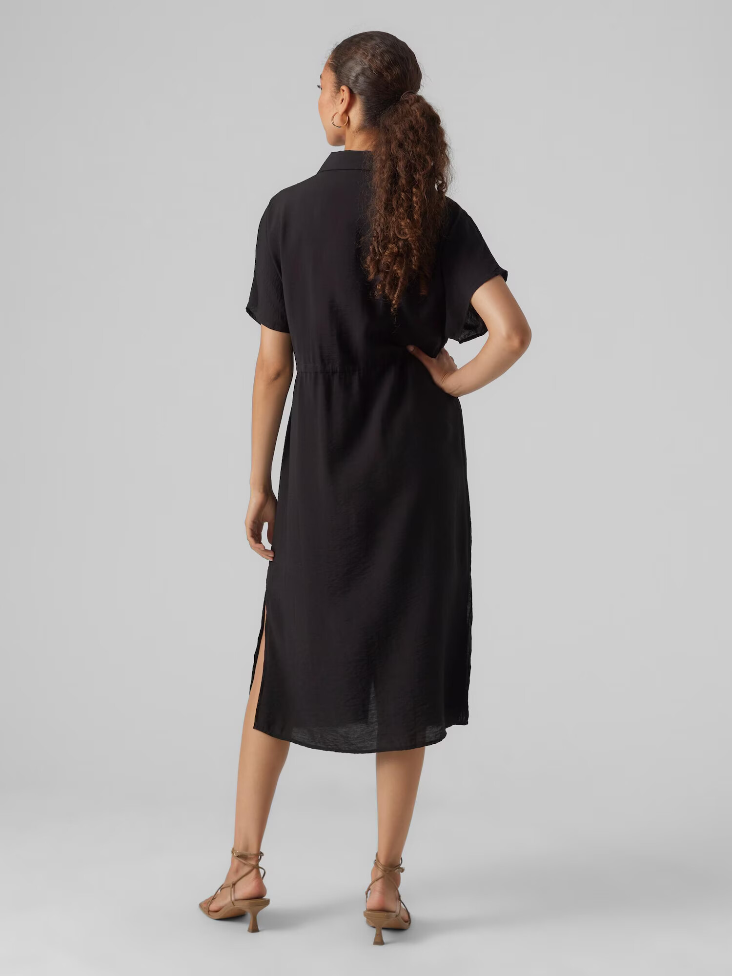 Vero Moda Petite Rochie tip bluză 'Iris' negru - Pled.ro