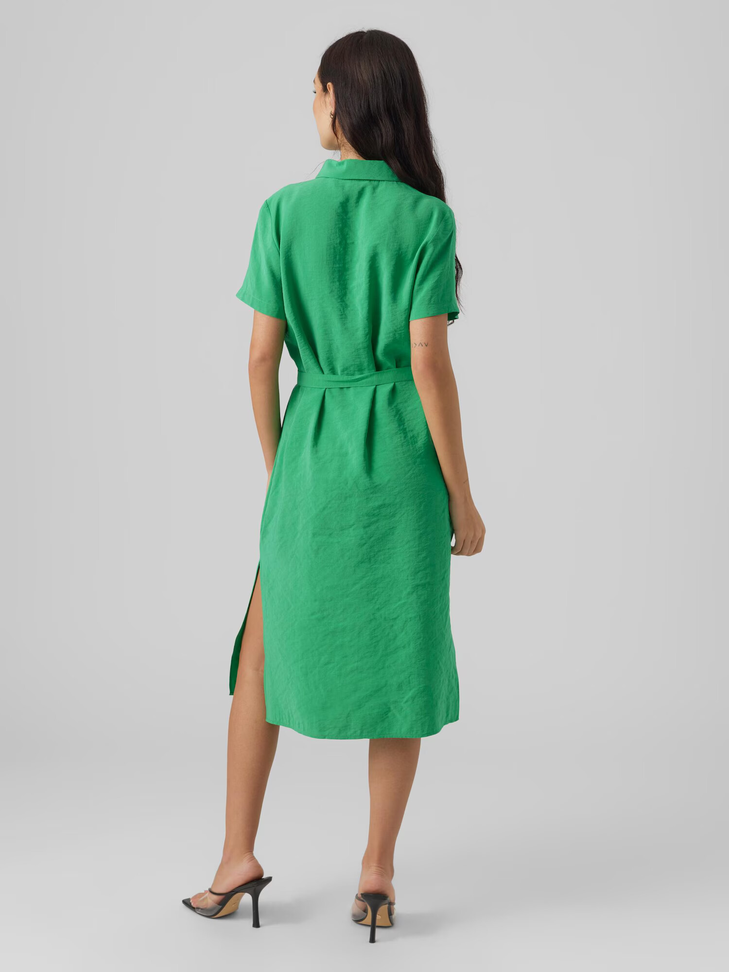 Vero Moda Petite Rochie tip bluză 'QUEENY' verde - Pled.ro