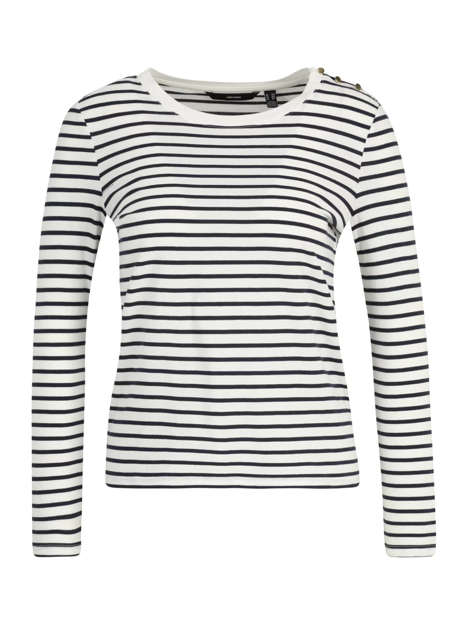 Vero Moda Petite Tricou 'LEXIE' negru / alb - Pled.ro