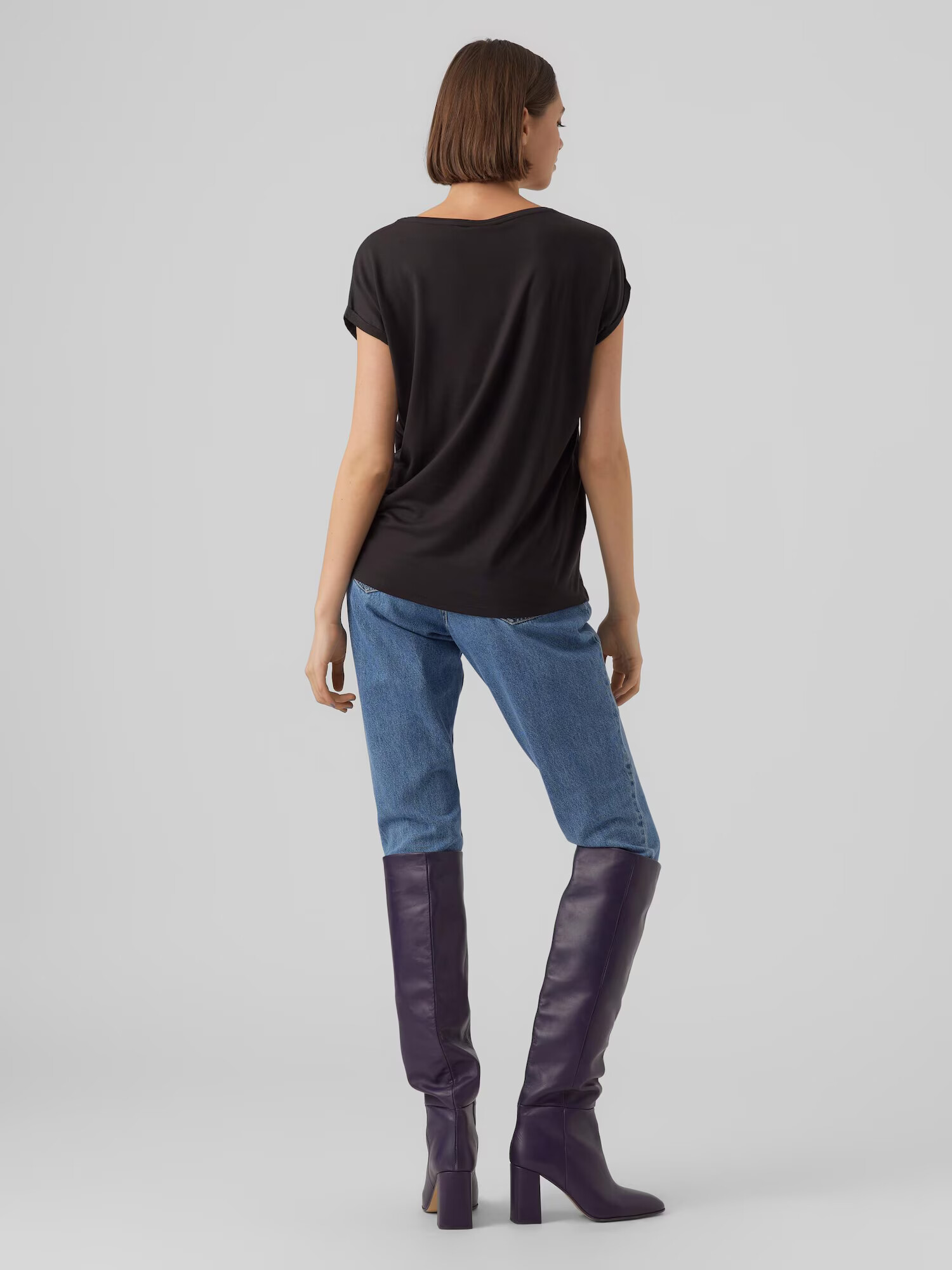 Vero Moda Petite Tricou 'SAVA' negru - Pled.ro