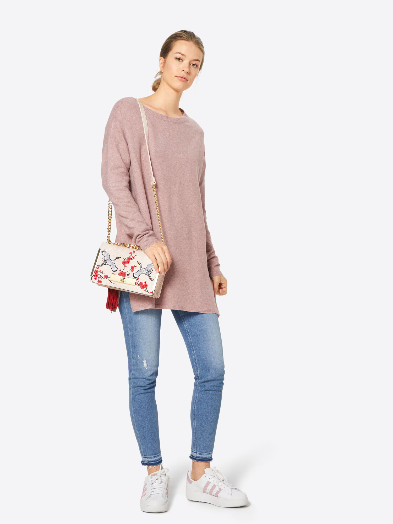 VERO MODA Pulover 'Brilliant' rosé - Pled.ro