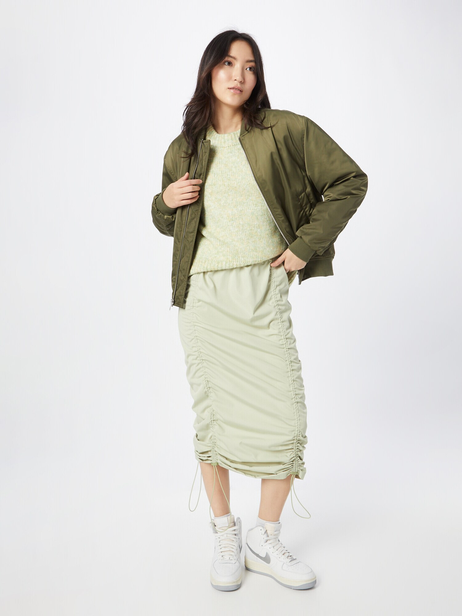 VERO MODA Pulover 'Cally' galben deschis / verde deschis - Pled.ro