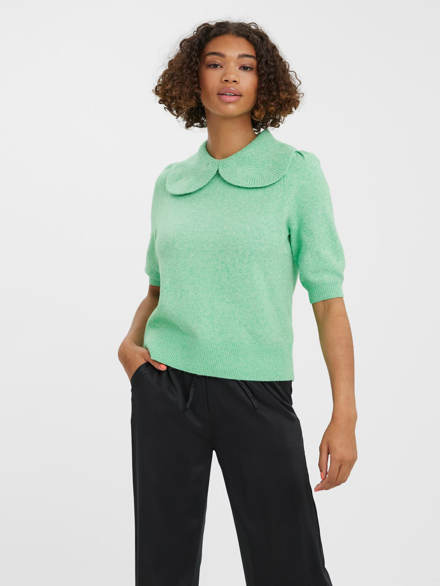 VERO MODA Pulover 'DOFFY' verde mentă - Pled.ro