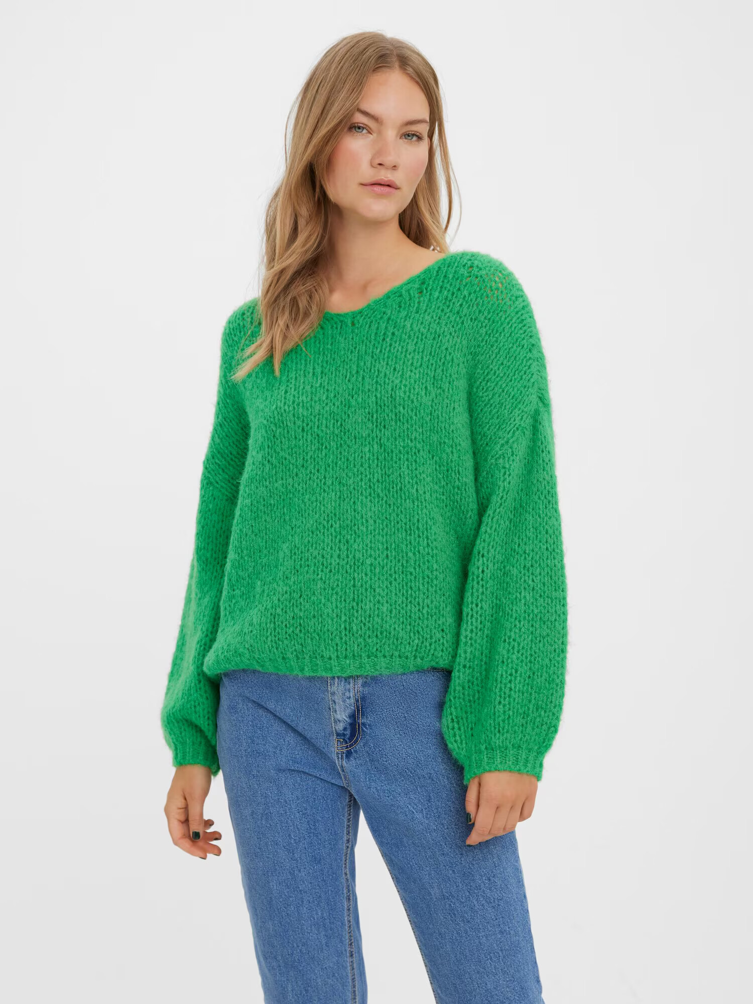 VERO MODA Pulover 'Erin' verde - Pled.ro