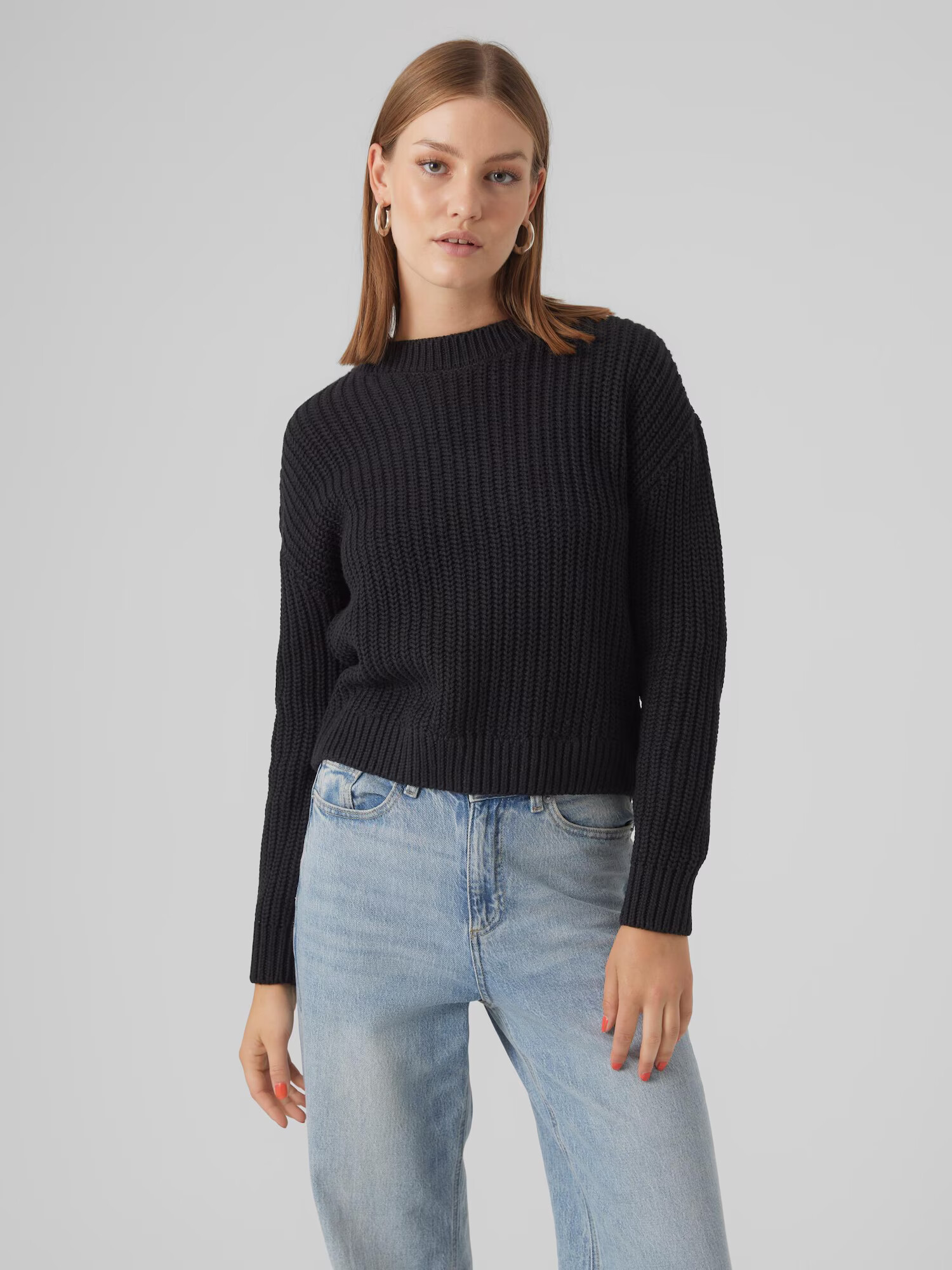 VERO MODA Pulover 'HILDA' negru - Pled.ro