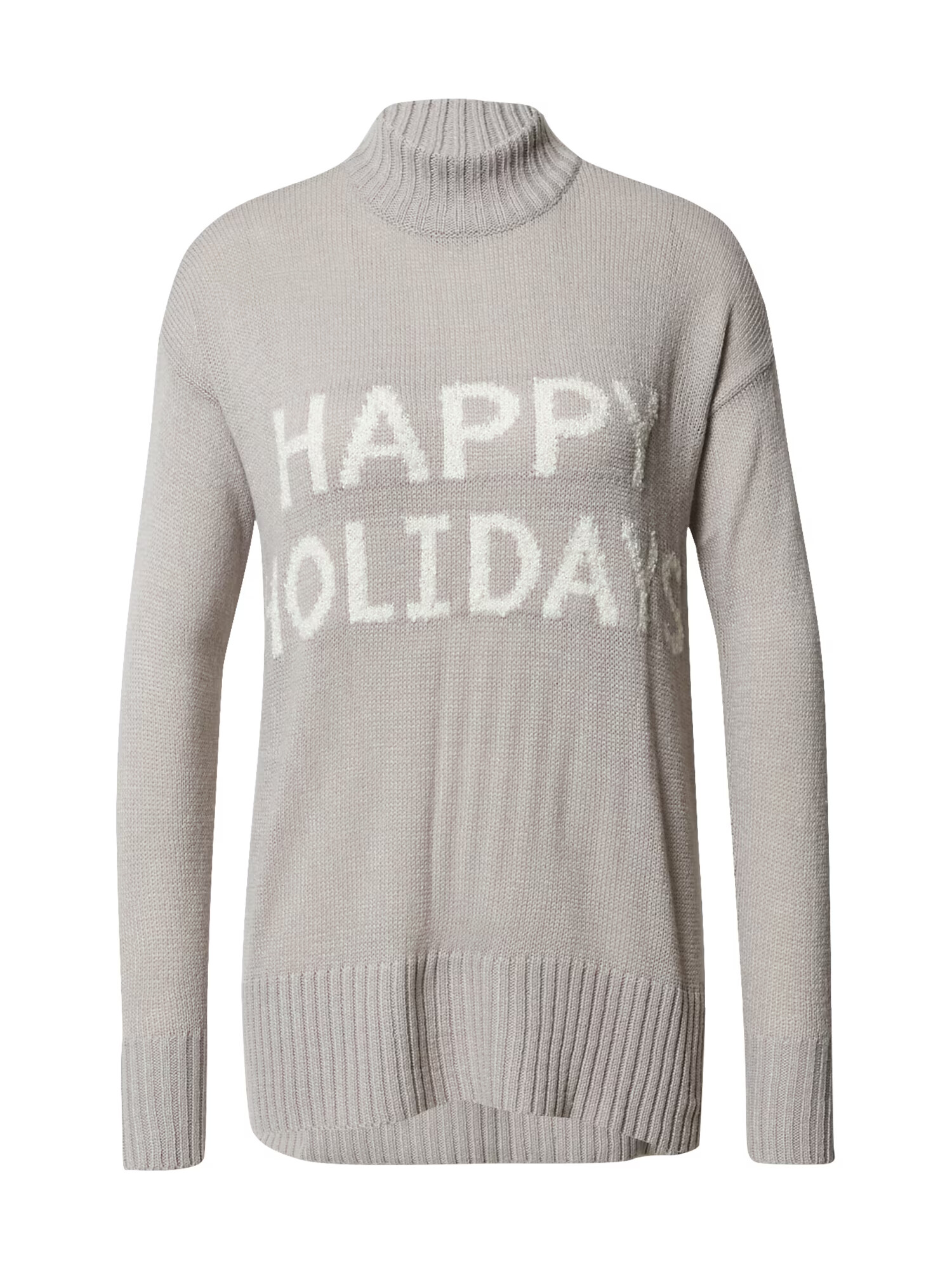 VERO MODA Pulover 'Holidays' gri / alb - Pled.ro