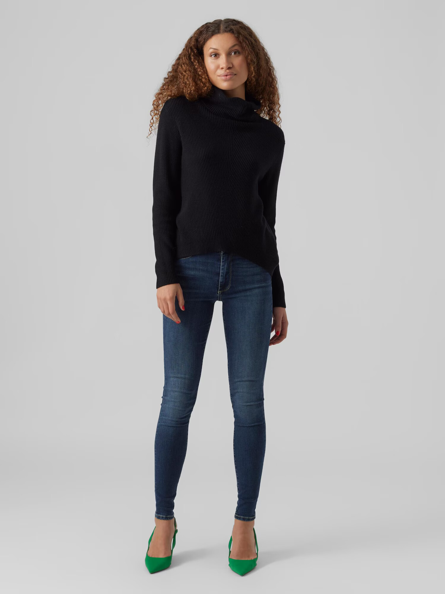 VERO MODA Pulover 'Holly' negru - Pled.ro