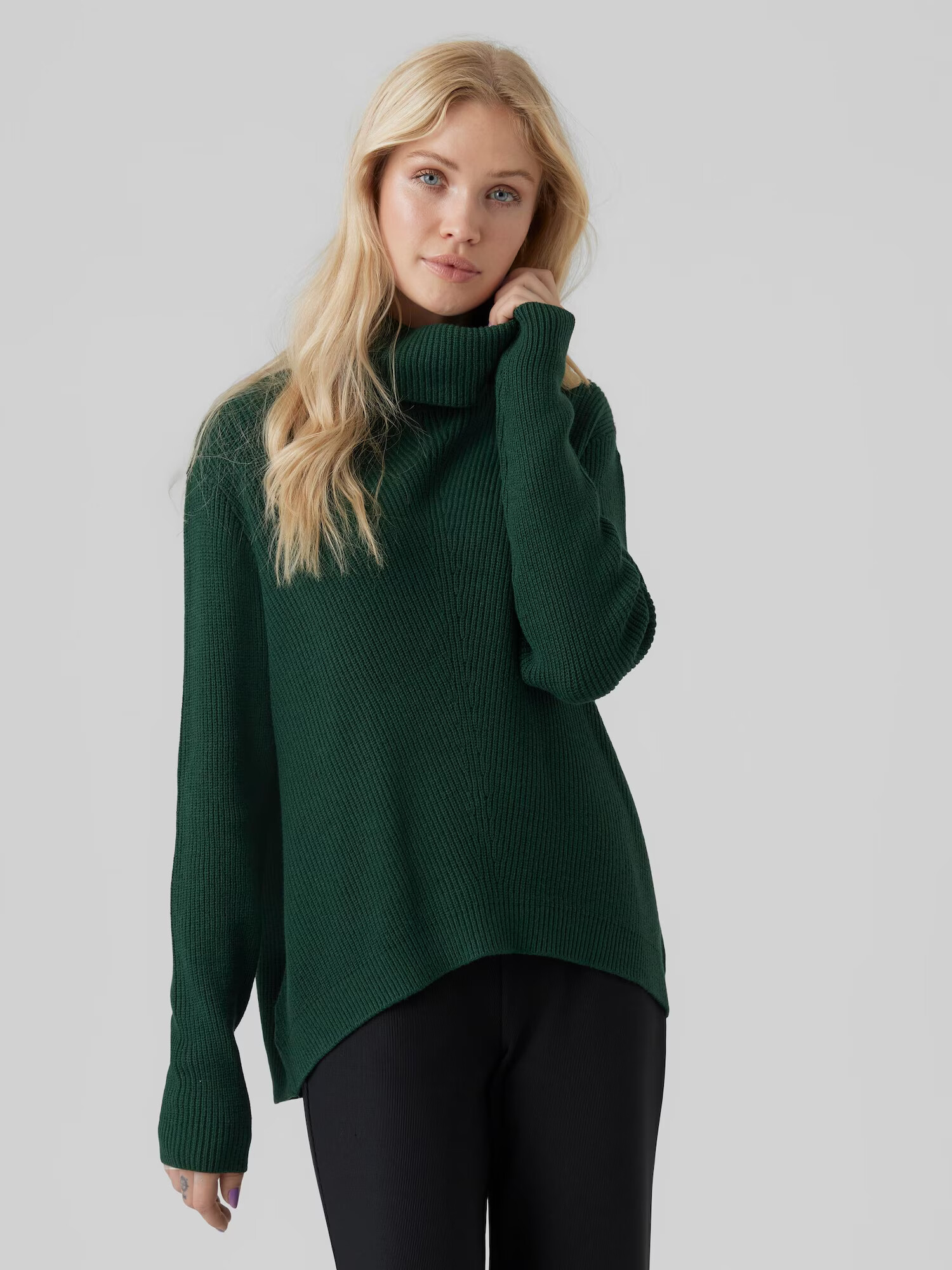 VERO MODA Pulover 'Holly' verde pin - Pled.ro