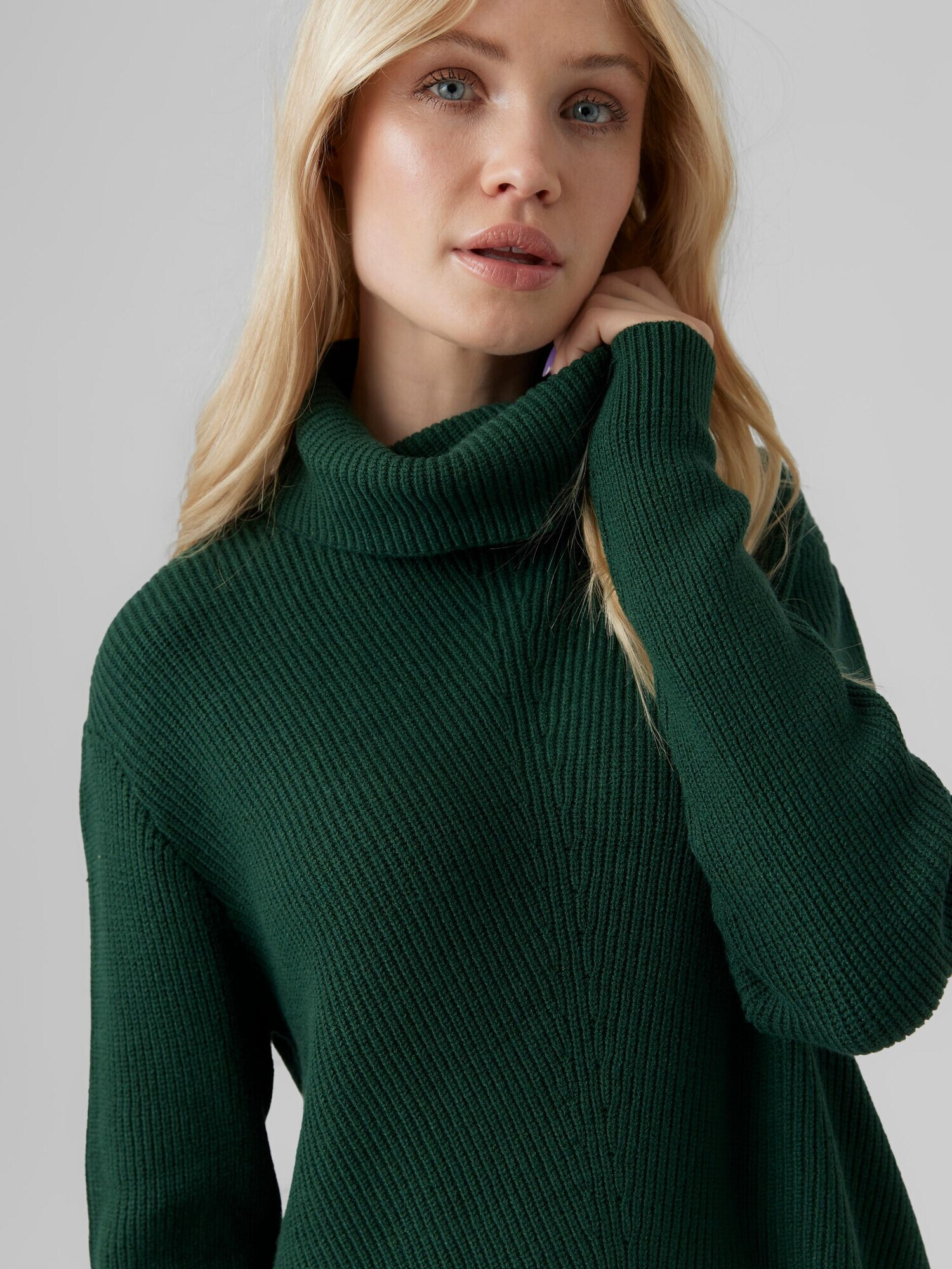 VERO MODA Pulover 'Holly' verde pin - Pled.ro