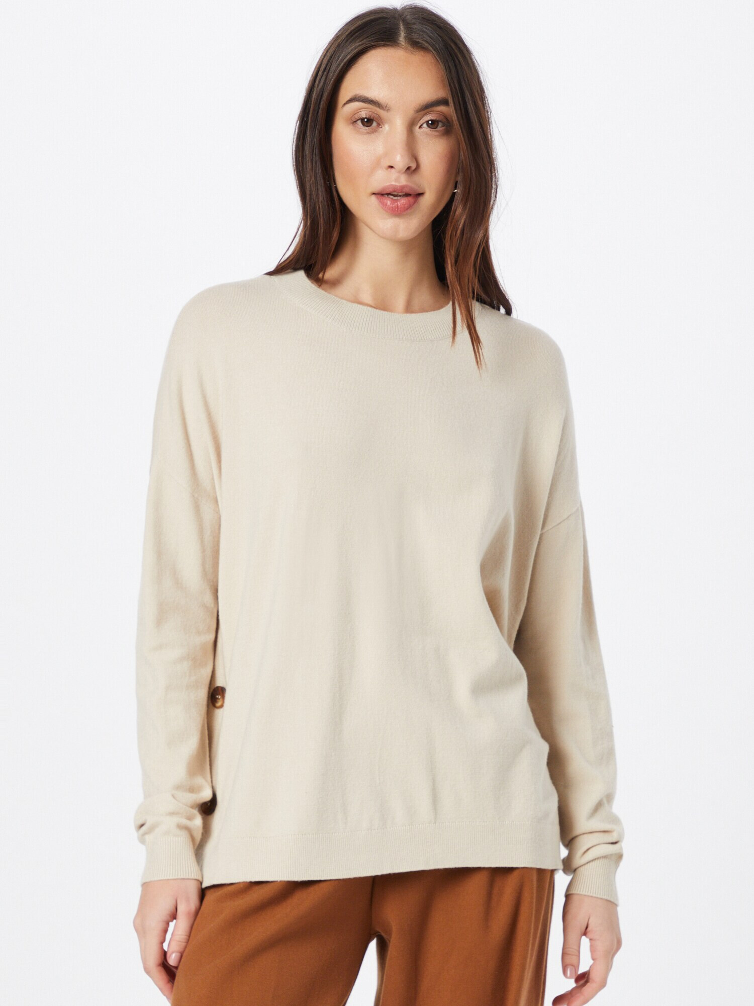 VERO MODA Pulover 'KARIS' crem - Pled.ro