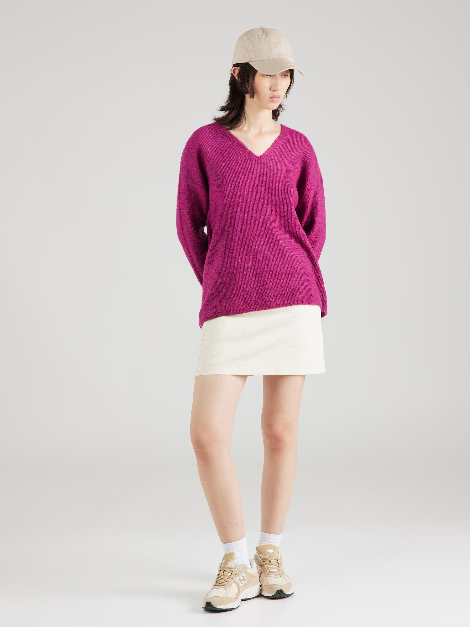 VERO MODA Pulover 'LEFILE' magenta - Pled.ro