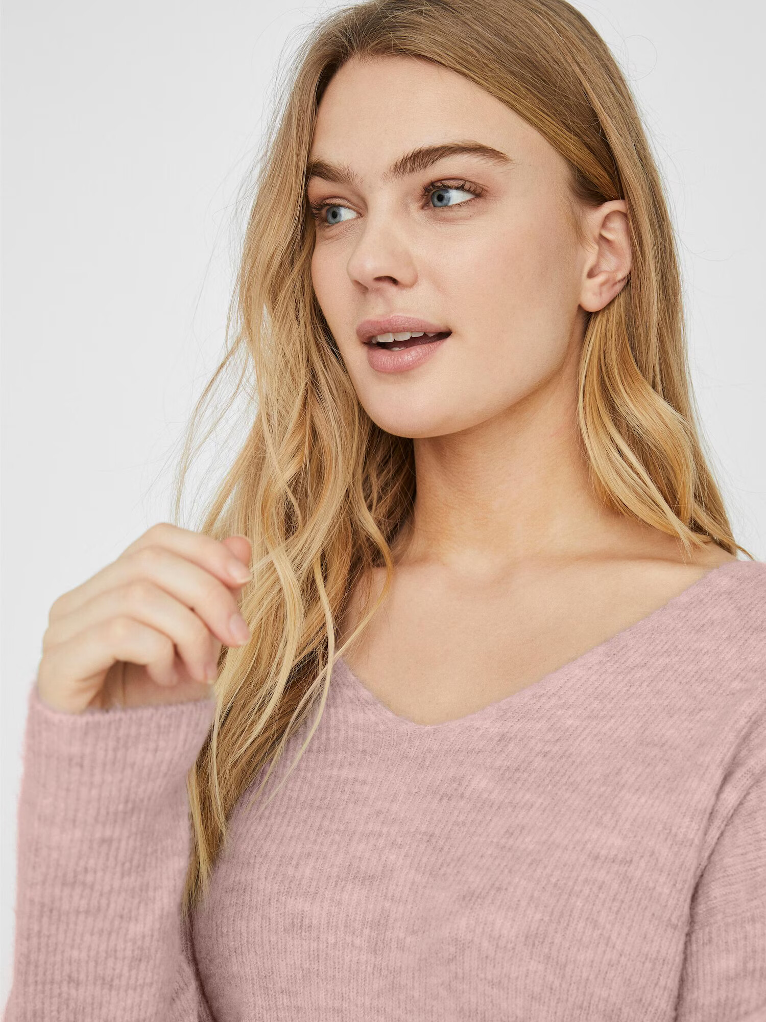 VERO MODA Pulover 'Lefile' roz pastel - Pled.ro