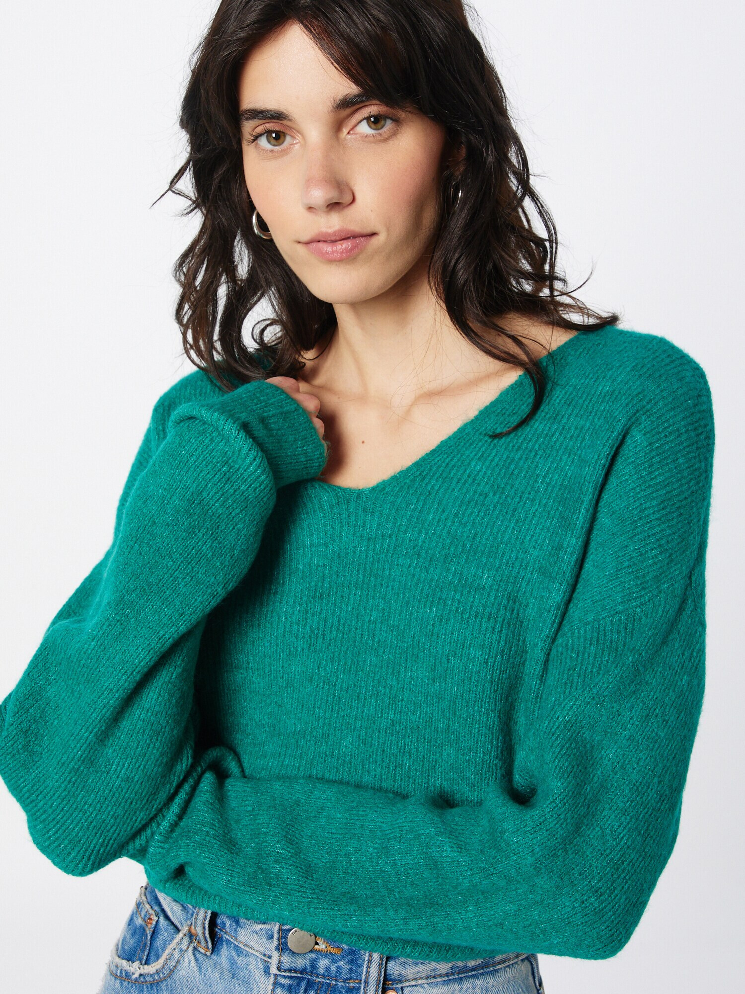 VERO MODA Pulover 'Lefile' verde smarald - Pled.ro