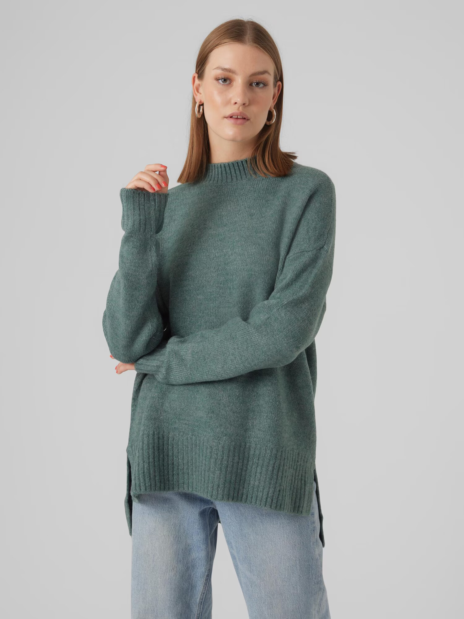 VERO MODA Pulover 'LEFILE' verde smarald - Pled.ro