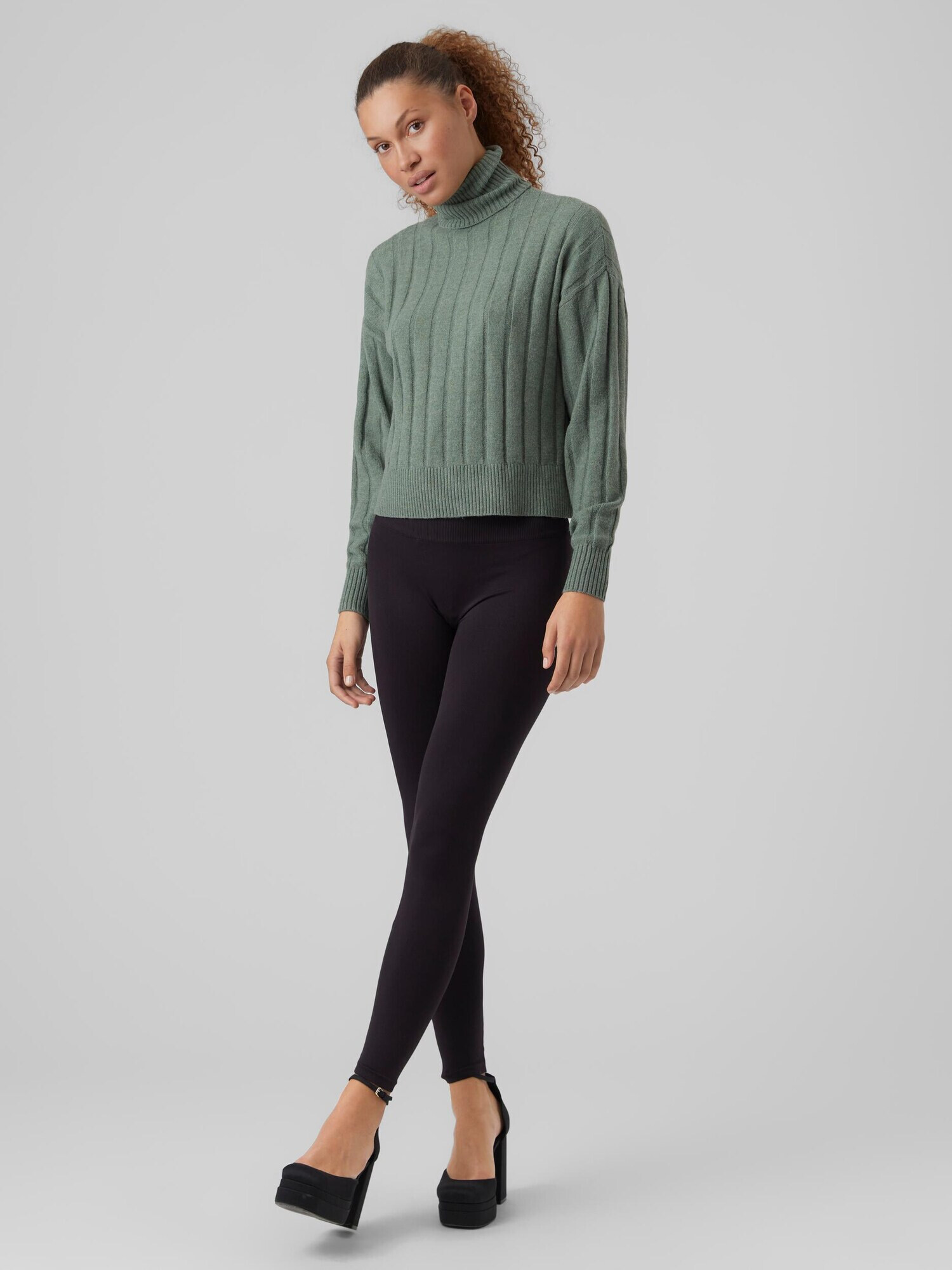 VERO MODA Pulover 'LILLIE' verde - Pled.ro