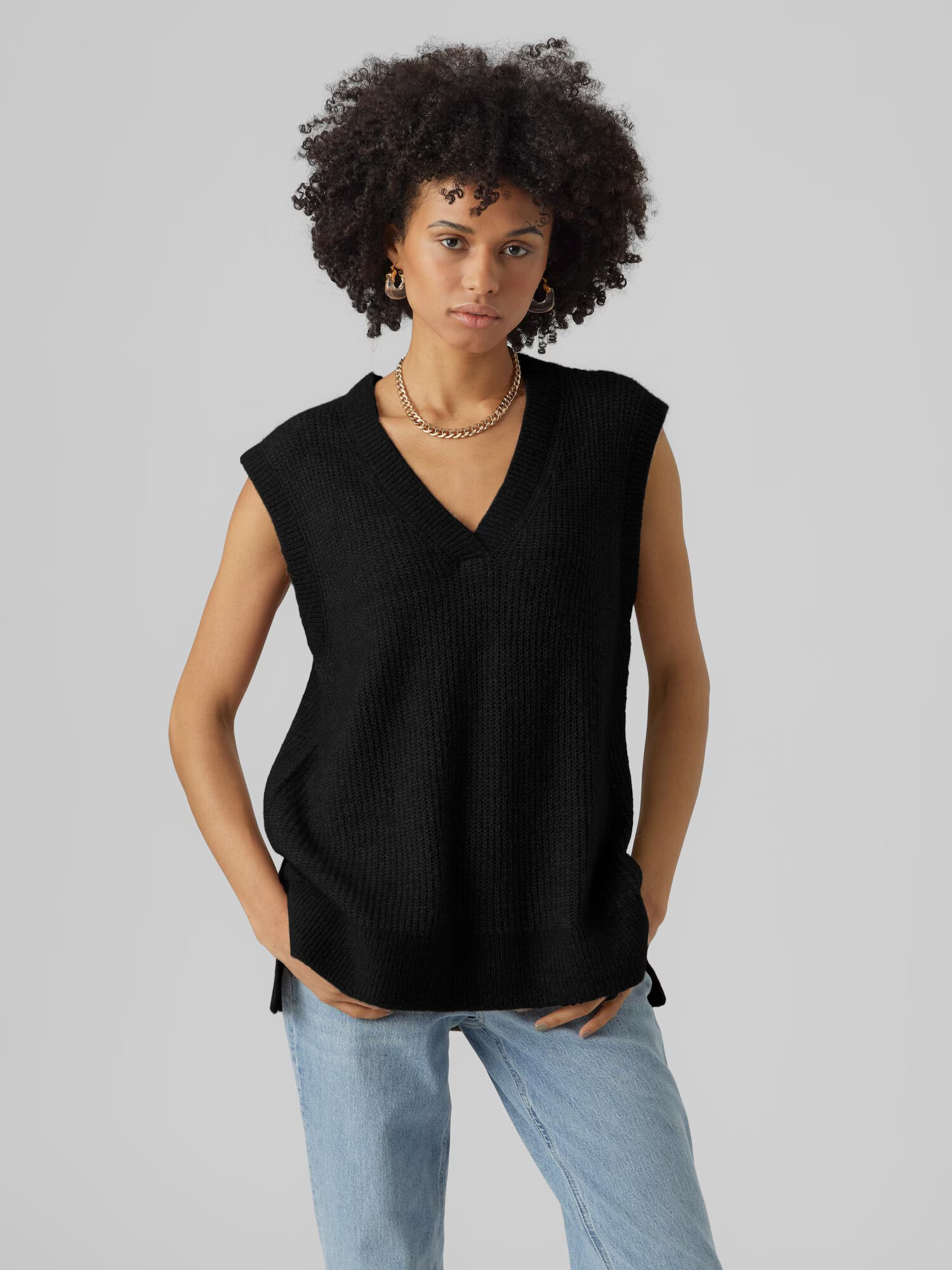 VERO MODA Pulover 'MILI' negru - Pled.ro