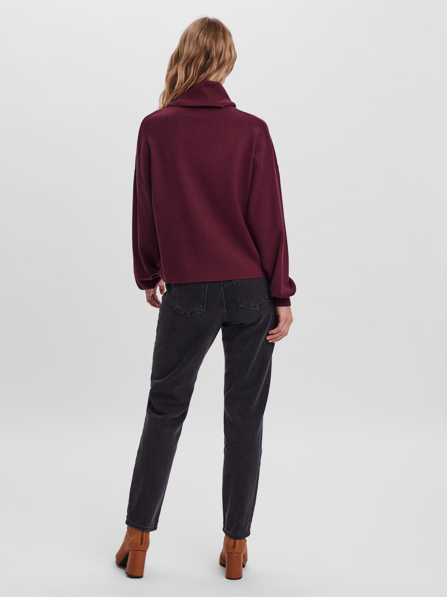 VERO MODA Pulover 'NANCY' roșu-violet - Pled.ro