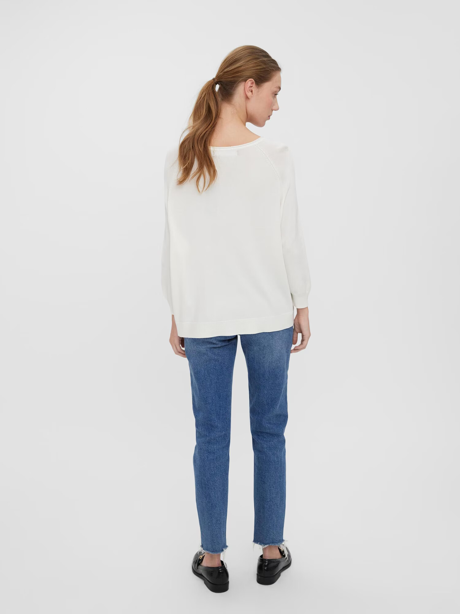 VERO MODA Pulover 'Nellie' alb - Pled.ro