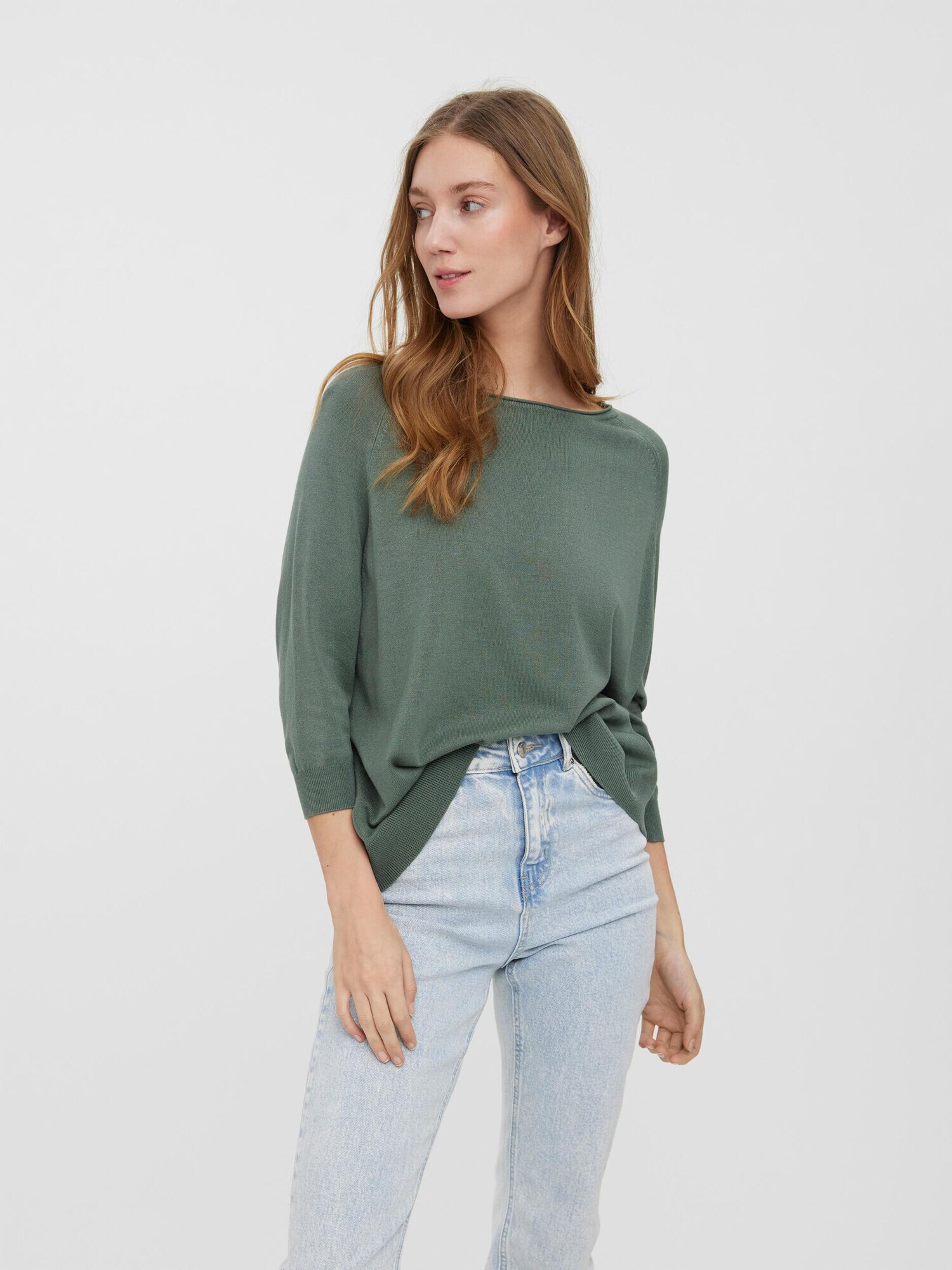 VERO MODA Pulover 'Nellie' verde mentă - Pled.ro