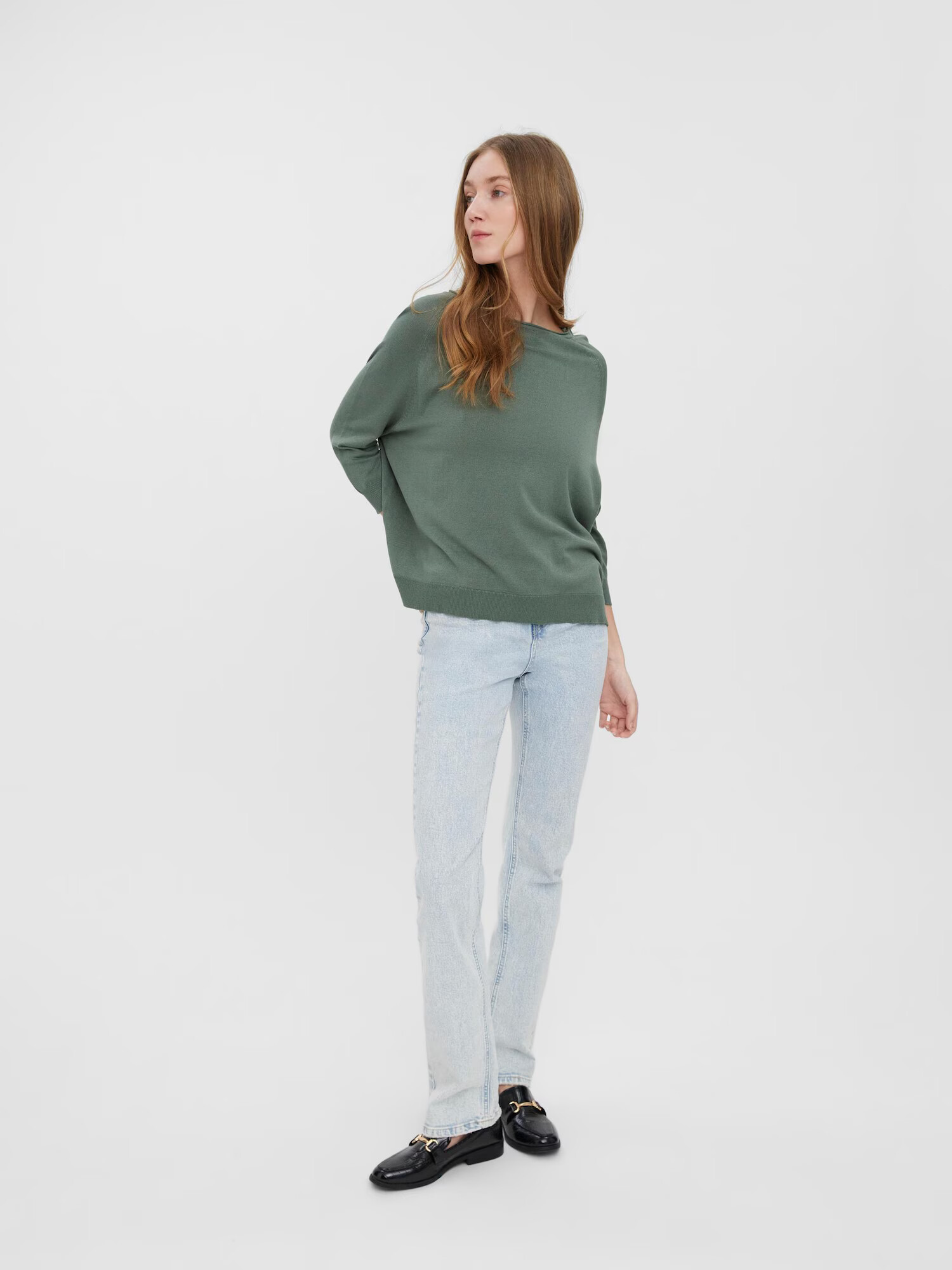 VERO MODA Pulover 'Nellie' verde mentă - Pled.ro