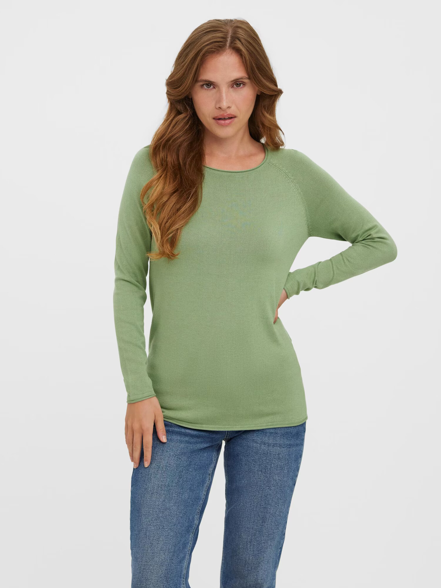 VERO MODA Pulover 'Nellie' verde pastel - Pled.ro