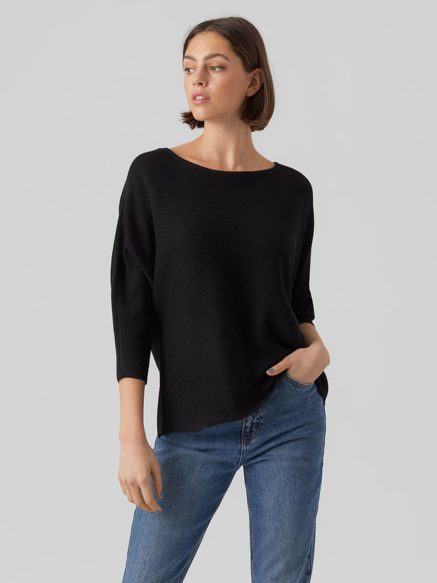 VERO MODA Pulover 'Nora' negru - Pled.ro