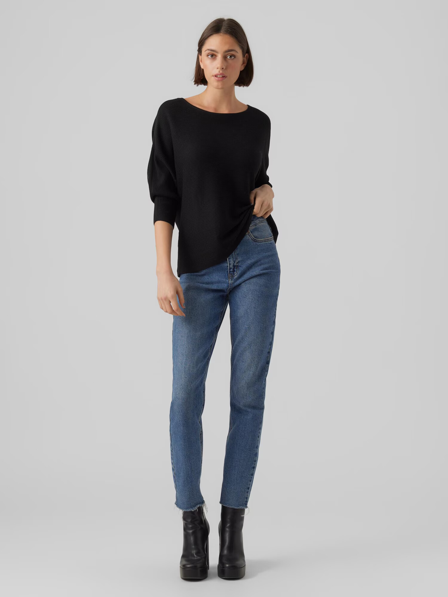 VERO MODA Pulover 'Nora' negru - Pled.ro