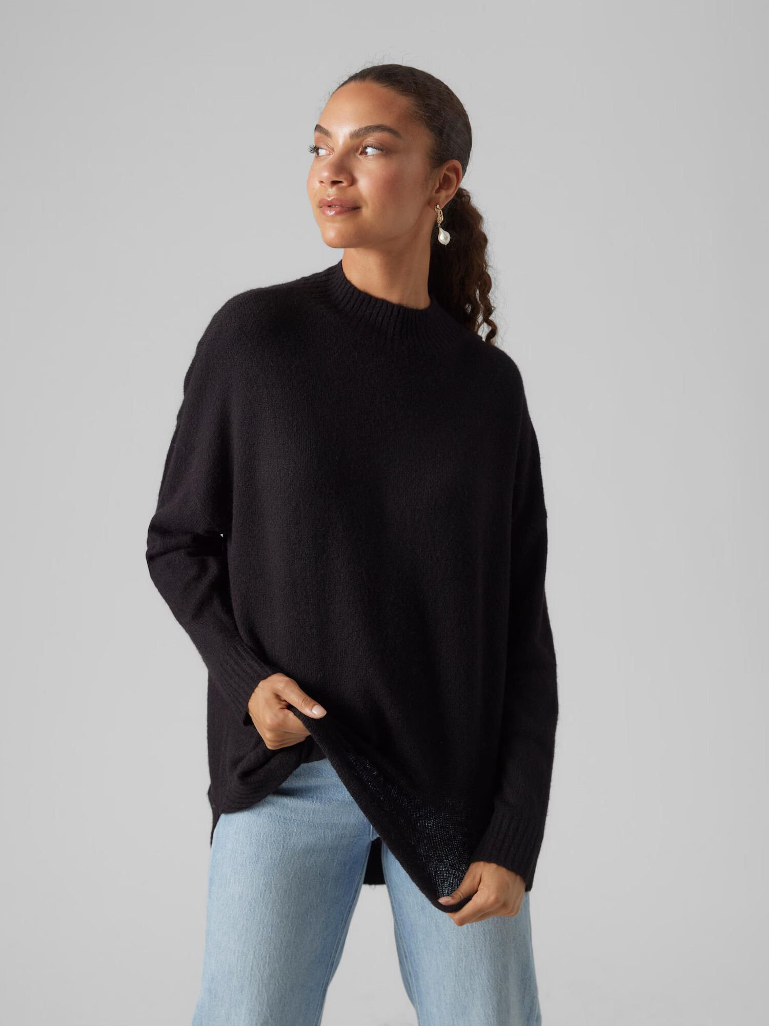 VERO MODA Pulover 'Plaza' negru - Pled.ro